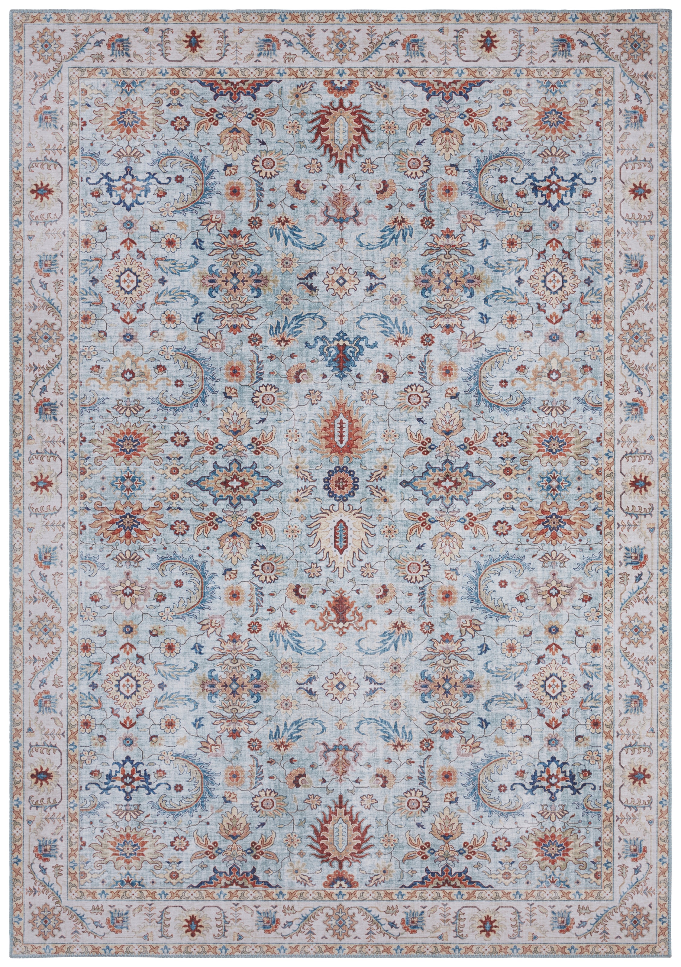 NORTHRUGS Teppich »Vivana«, rechteckig, 5 mm Höhe, Orientalisch, Läufer, Vintage, Wohnzimmer, Schlafzimmer, Esszimmer