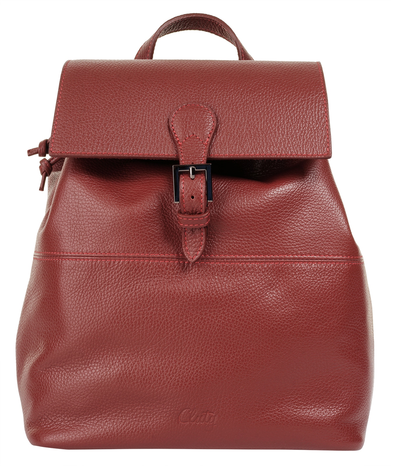 Cluty Cityrucksack, echt Leder, Made in Italy