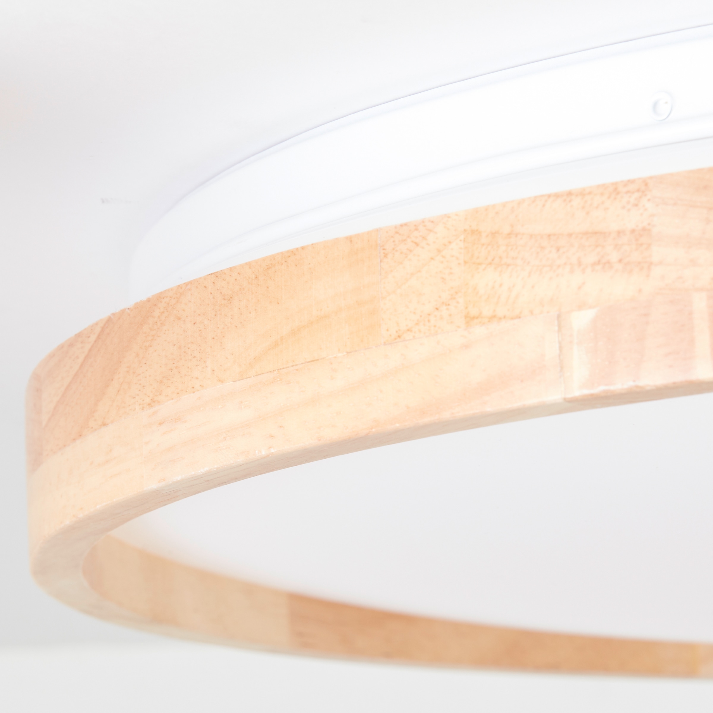 Brilliant LED Deckenleuchte »Alson«, 3300 lm, Ø 50 cm, Metall/Holz/Kunststoff, holz hell/weiß