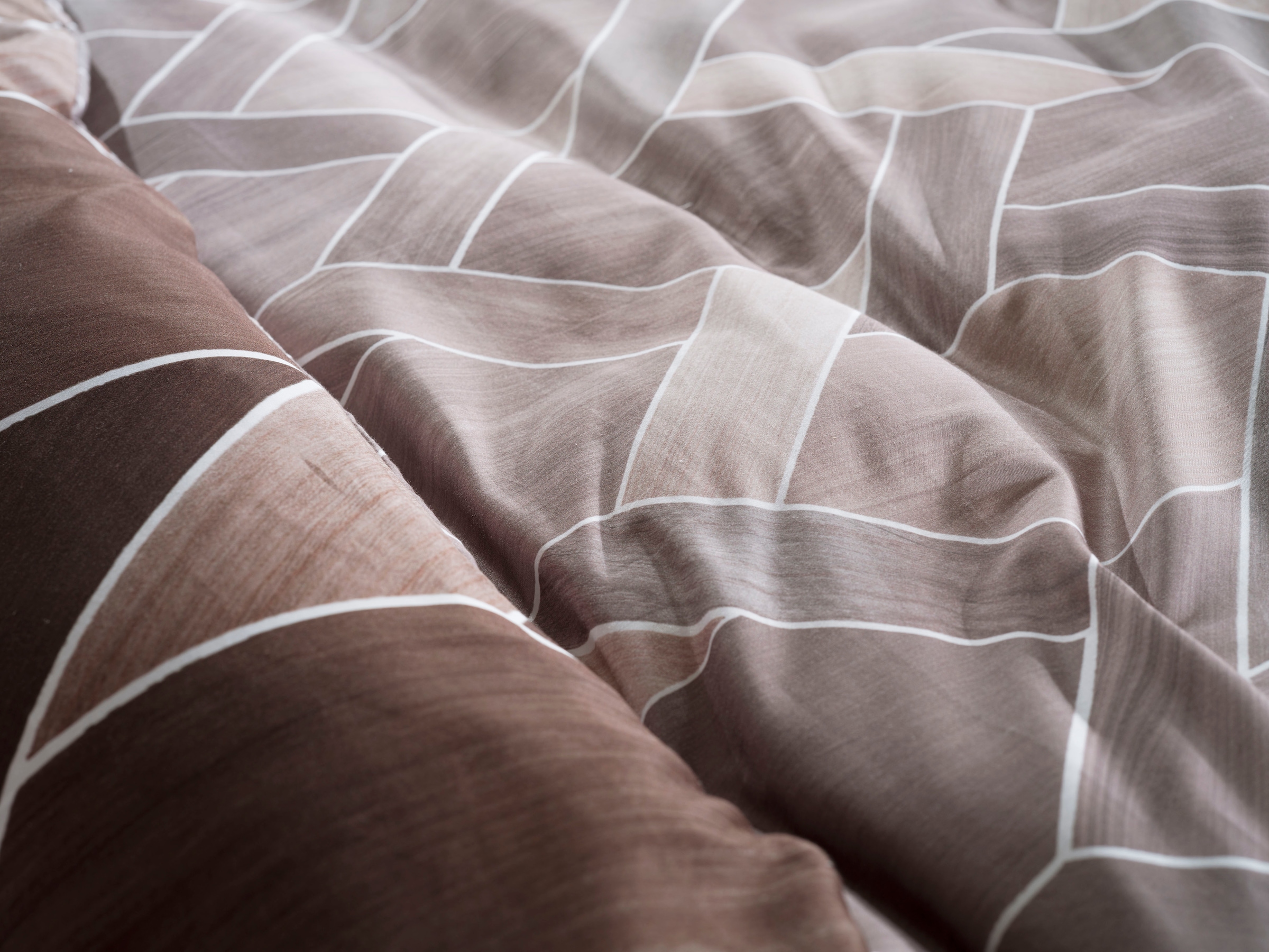 Heckett & Lane Wendebettwäsche »Murdock« 2 Stk. tlg. 100% Baumwolle, hochwertiges Mako-Satin, Bettwäsche ab 135x200 cm.