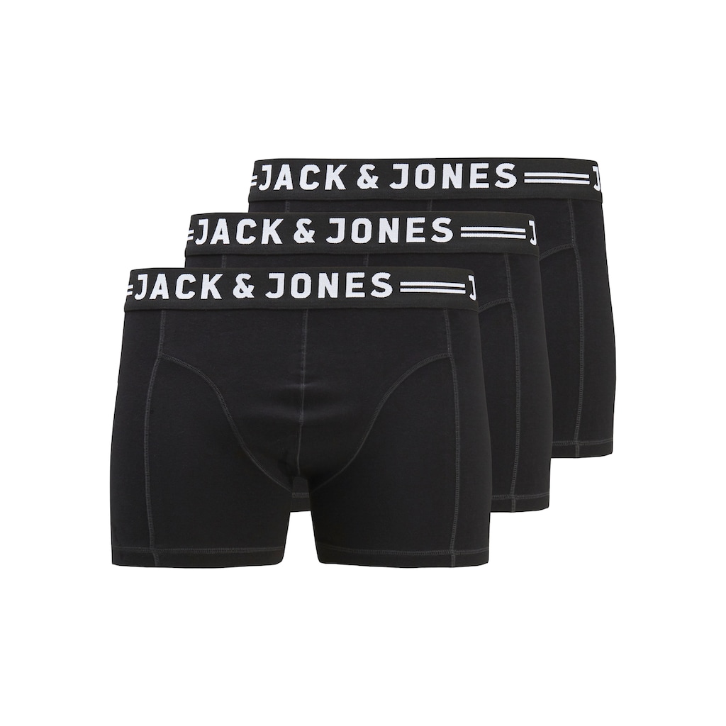 Jack & Jones PlusSize Boxershorts »JACSENSE TRUNKS 3-PACK NOOS PLS«, (Packung, 3 St., 3er-Pack)