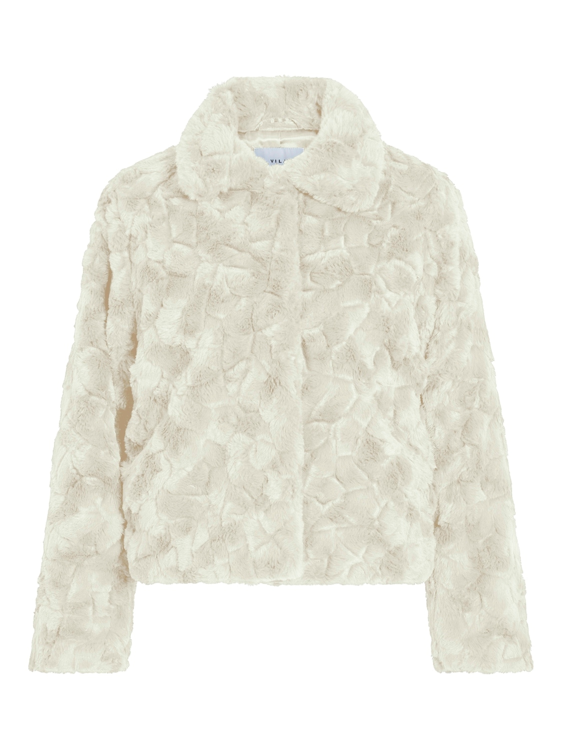 Vila Kurzjacke »VIDORTE NEW L/S JACKET/PB« Aus Kunstfell mit Knopfleiste
