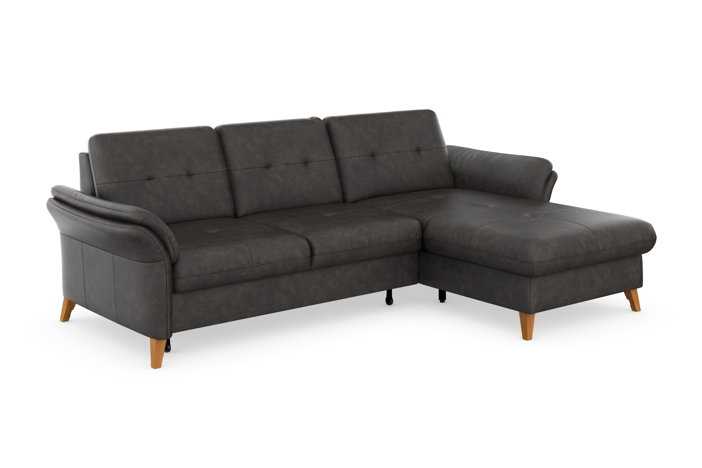 sit&more Ecksofa »Göteborg«, Sitztiefenverstellung und Federkern, wahlweise mit Bettfunktion