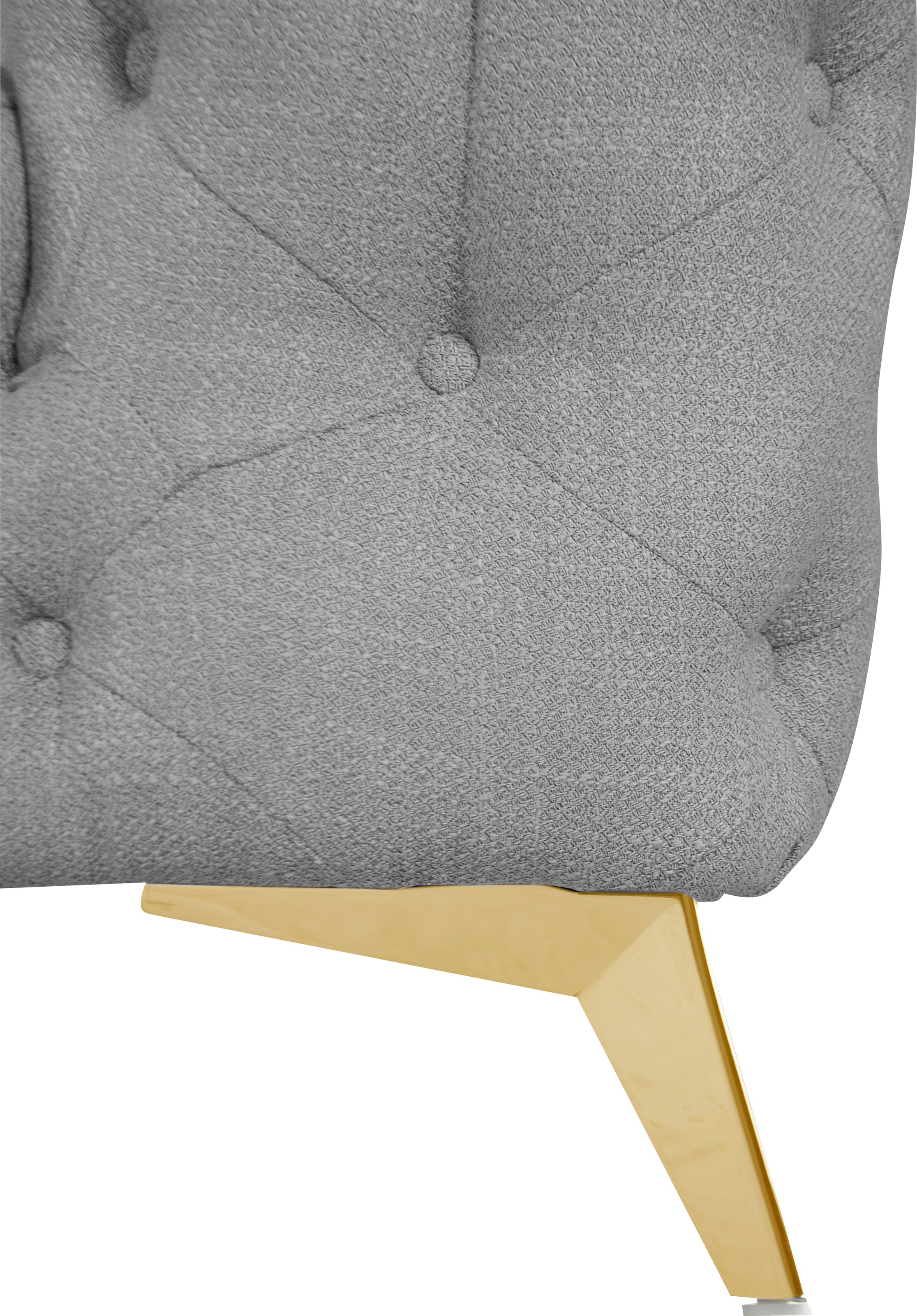 Leonique Chesterfield-Sessel »Glynis Sessel«, aufwändige Knopfheftung, moderne Chesterfield Optik, Fußfarbe wählbar