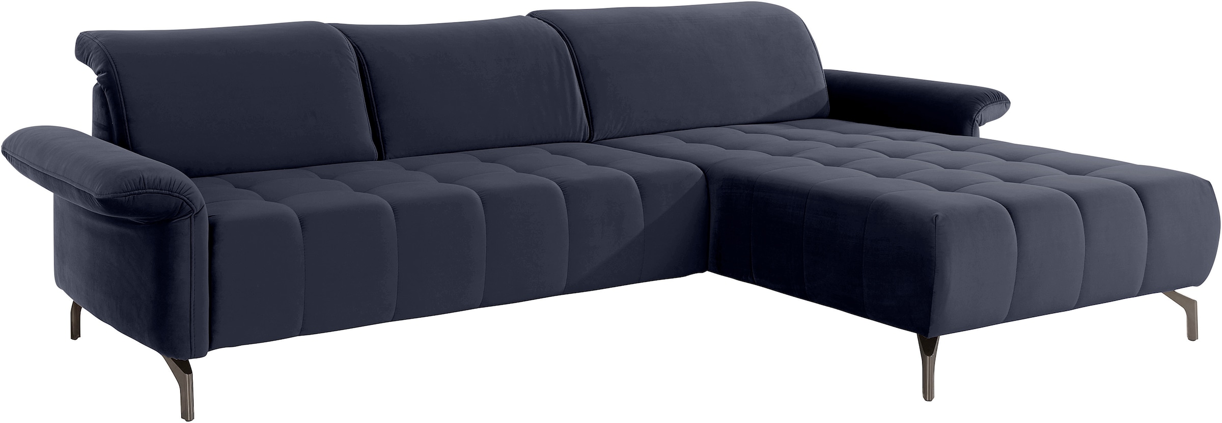 INOSIGN Ecksofa »Fresh L-Form«, Federkern, wahlweise Kopfteilverstellung und motorischer Vorziehsitz