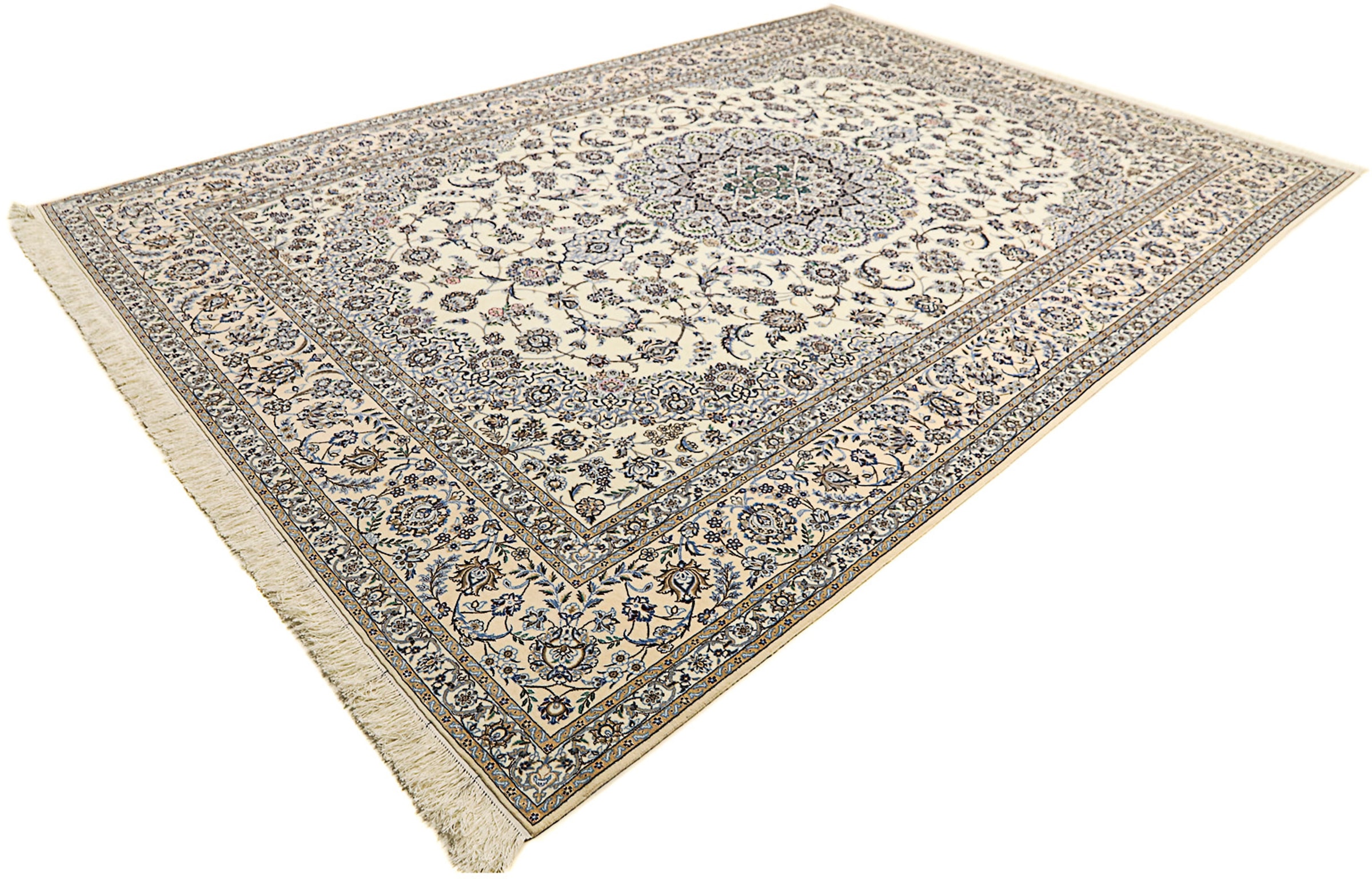 morgenland Orientteppich »Perser - Nain - Premium - 350 x 255 cm - beige«, günstig online kaufen