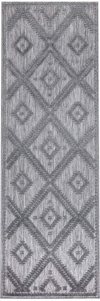Carpet City Teppich »In-& Outdoorteppich Santorini 454, 3D-Effekt, Raute-Optik«, rechteckig, 5 mm Höhe, Wetterfest & UV-beständig für Terrasse, Balkon, Küche, Flur