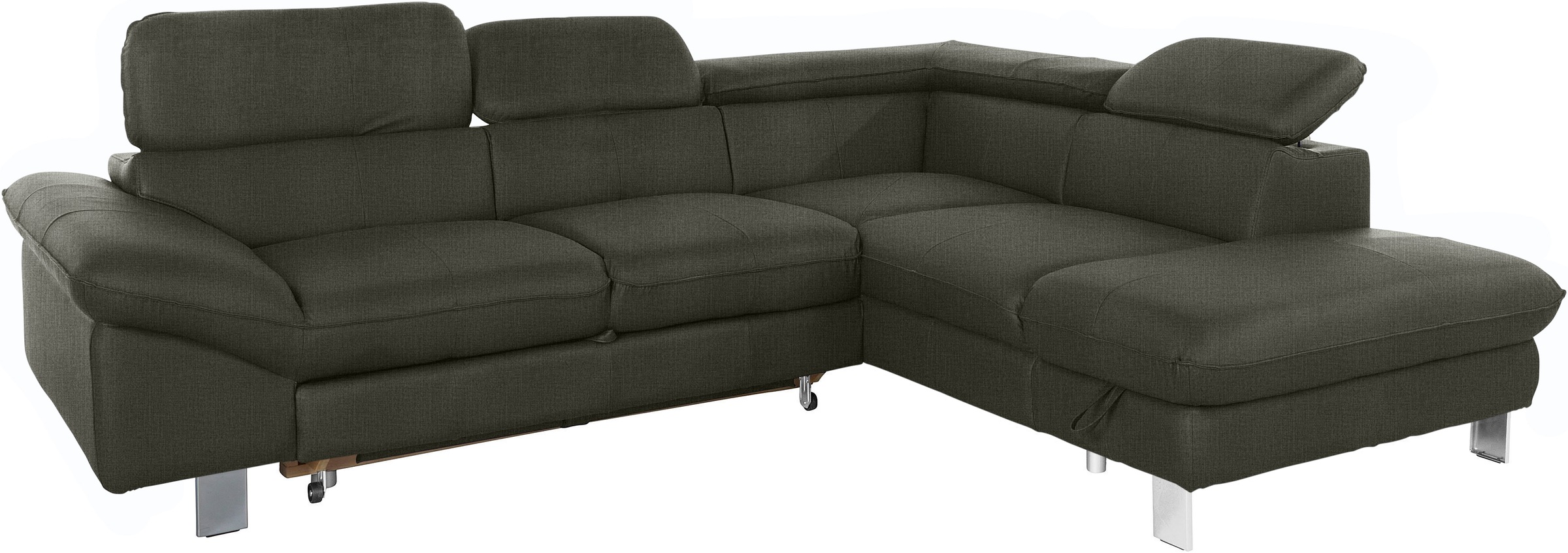 COTTA Ecksofa »Driver L-Form«, mit Kopfteilverstellung, wahlweise mit Bettfunktion & Bettkasten