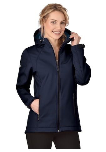 Softshelljacke »TRIGEMA Taillierte Softshell–Kapuzenjacke«, (1 St.)