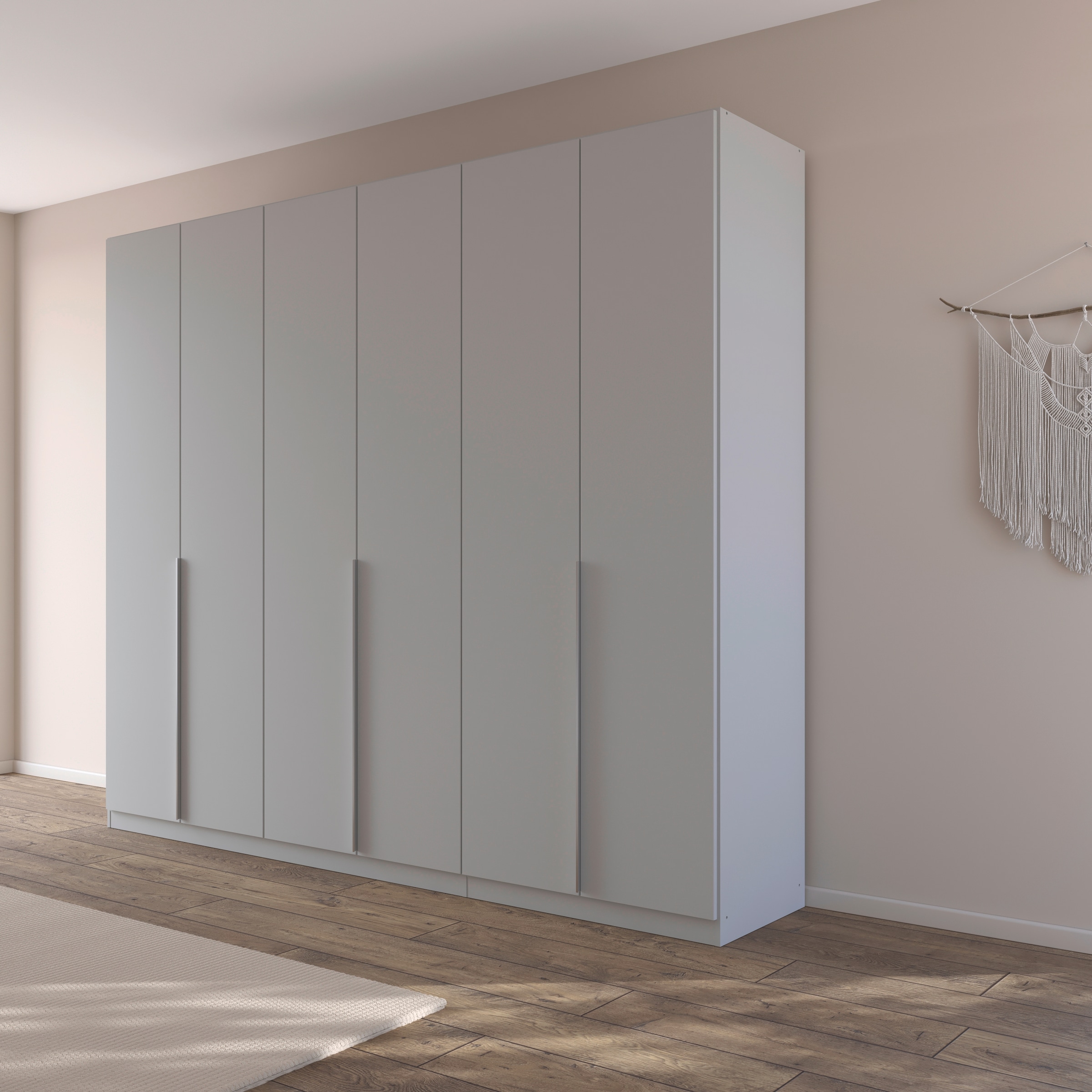 rauch Drehtürenschrank »Kleiderschrank Schrank Garderobe AGORDO TOPSELLER Schlafzimmer«, (in zwei Griff-Farben, Breiten 91-360 cm, Dekor- oder Hochglanzfront), durchdachte Innenausstattung, in 7 Breiten und 2 Höhen MADE IN GERMANY