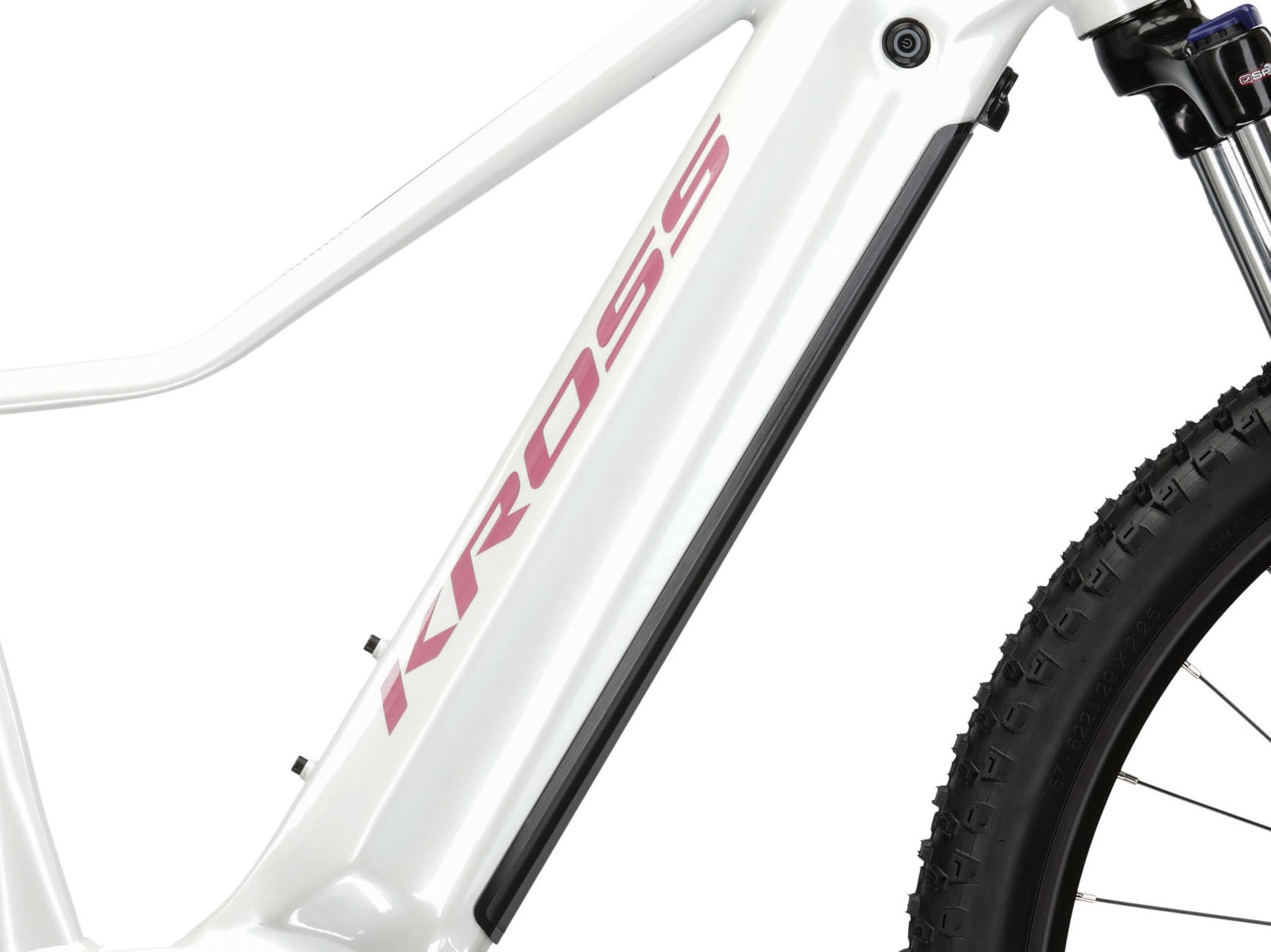 Kross E-Bike »E-MTB Lea Boost 4.0 29 Zoll weiß«, 9 Gang, microSHIFT, ADVENT M6195, Mittelmotor 250 W, Pedelec, Elektrofahrrad für Damen und Herren