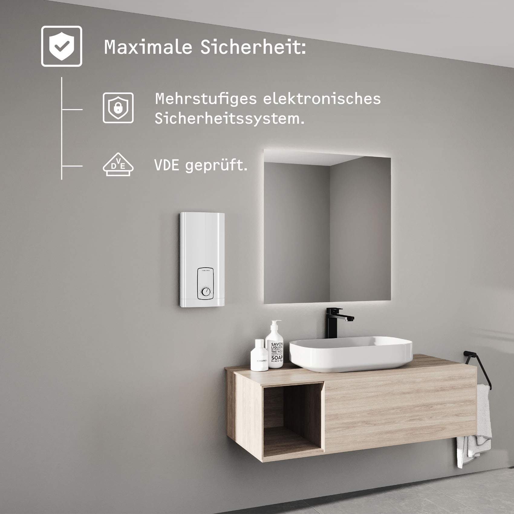 STIEBEL ELTRON Komfort-Durchlauferhitzer »DHB 27 ST Trend«, 3i Technologie für konstante Warmwassertemperatur