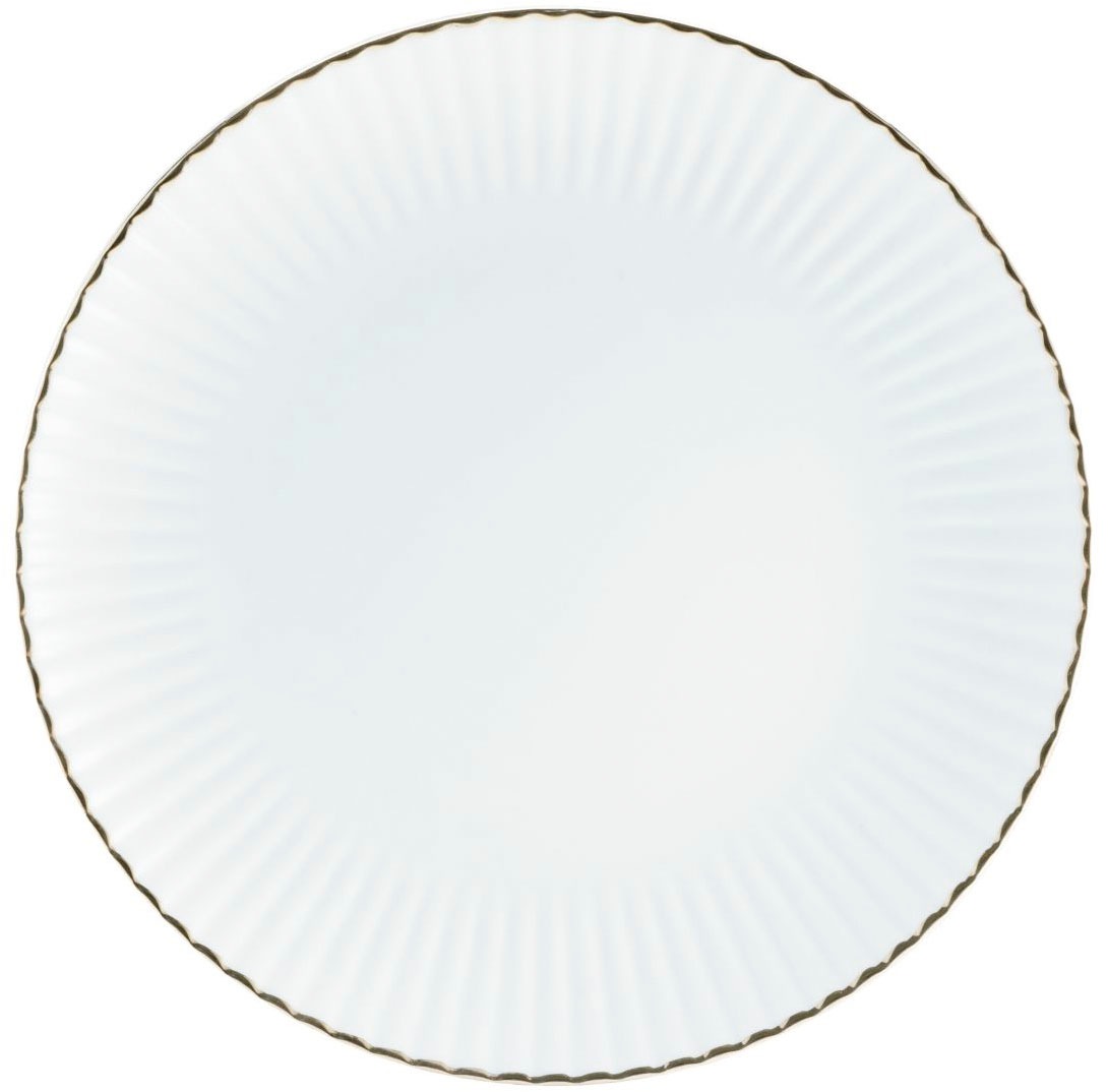 my home Kombiservice »Geschirr-Set, Service Elisetta«, (Set, 30 tlg.), Goldband, Made in Europe, 30 Teile, für 6 Personen