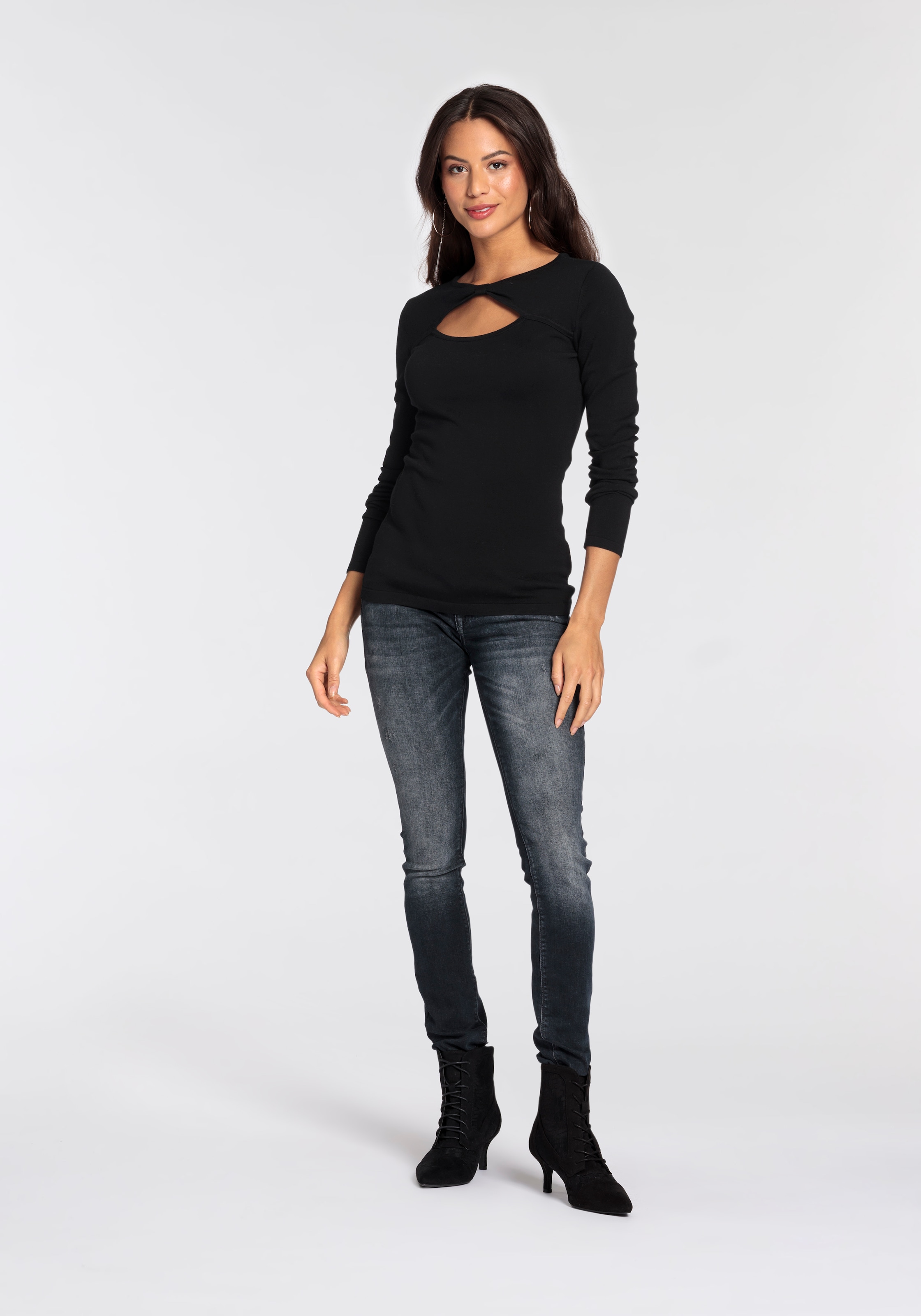 Melrose Strickpullover, mit Knotendetail