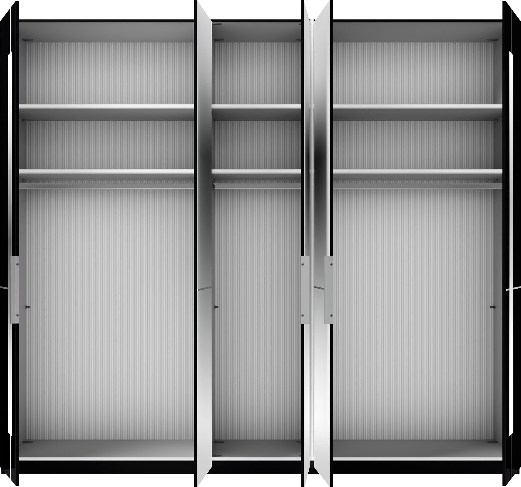 Musterring Drehtürenschrank »Imola W«, inkl. Einlegeböden und Kleiderstangen, mit Glas- und Spiegeltüren