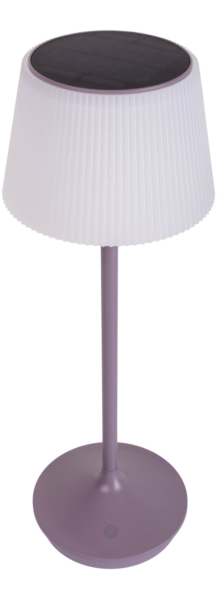 näve LED Tischleuchte »Solarleuchte / Akkuleuchte "EMMI"«, 1 flammig, Leuchtmittel LED-Modul | LED fest integriert, Solarbetrieb, Akkubetrieb, CCT, Berührungssensor, Akkutischleuchte