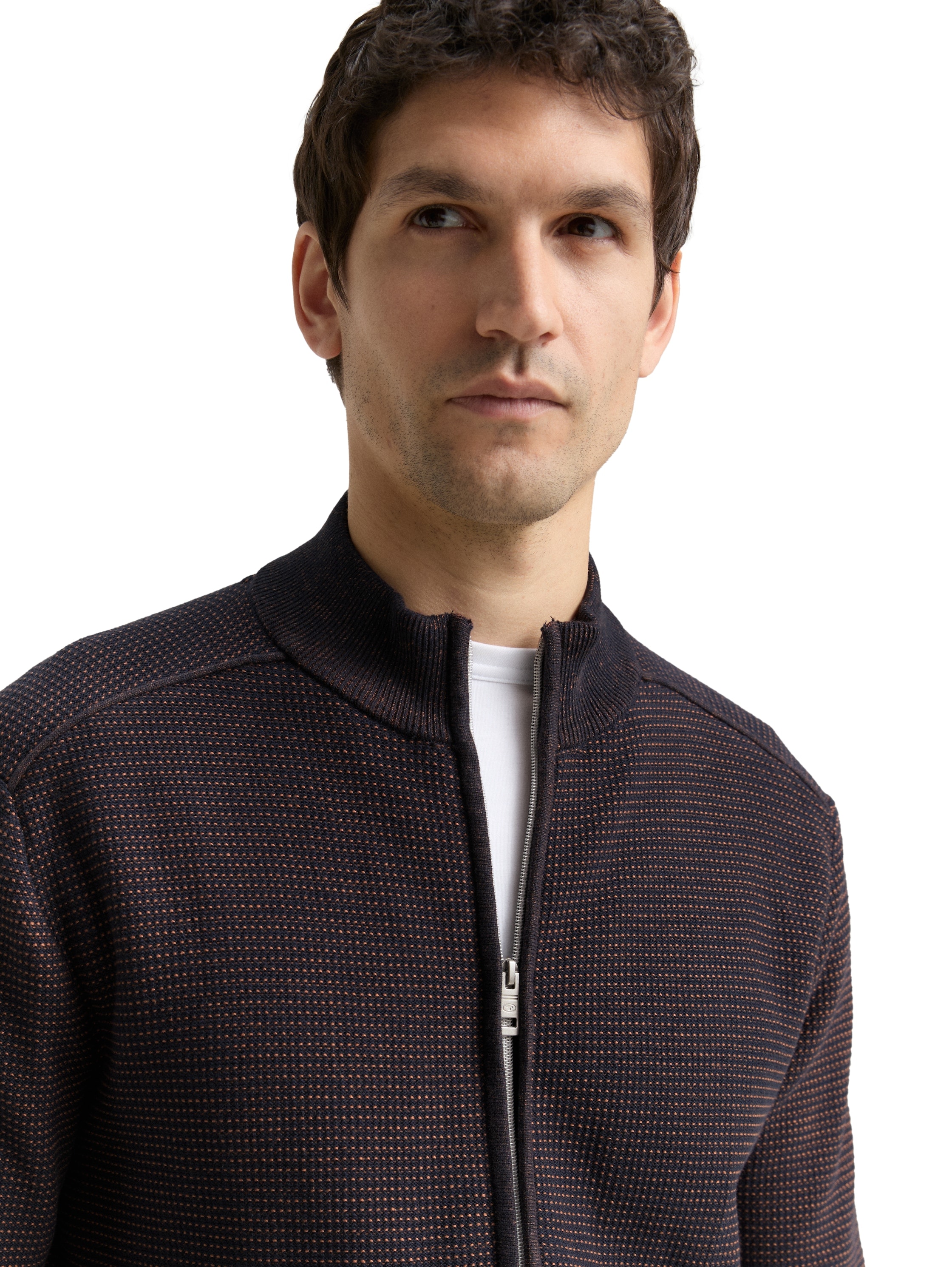 TOM TAILOR Strickjacke , mit Streifen
