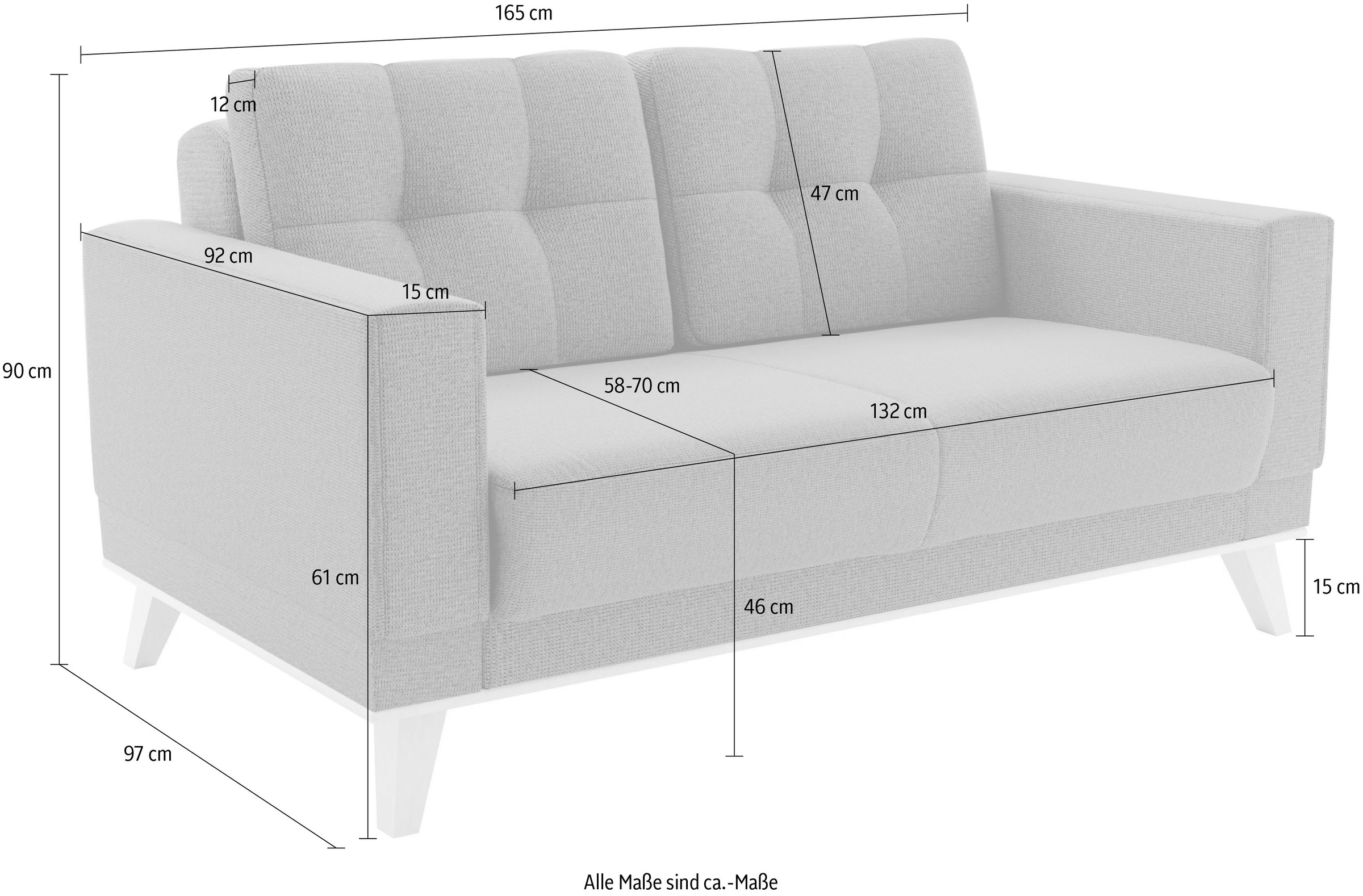 sit&more 2-Sitzer »Lavida«