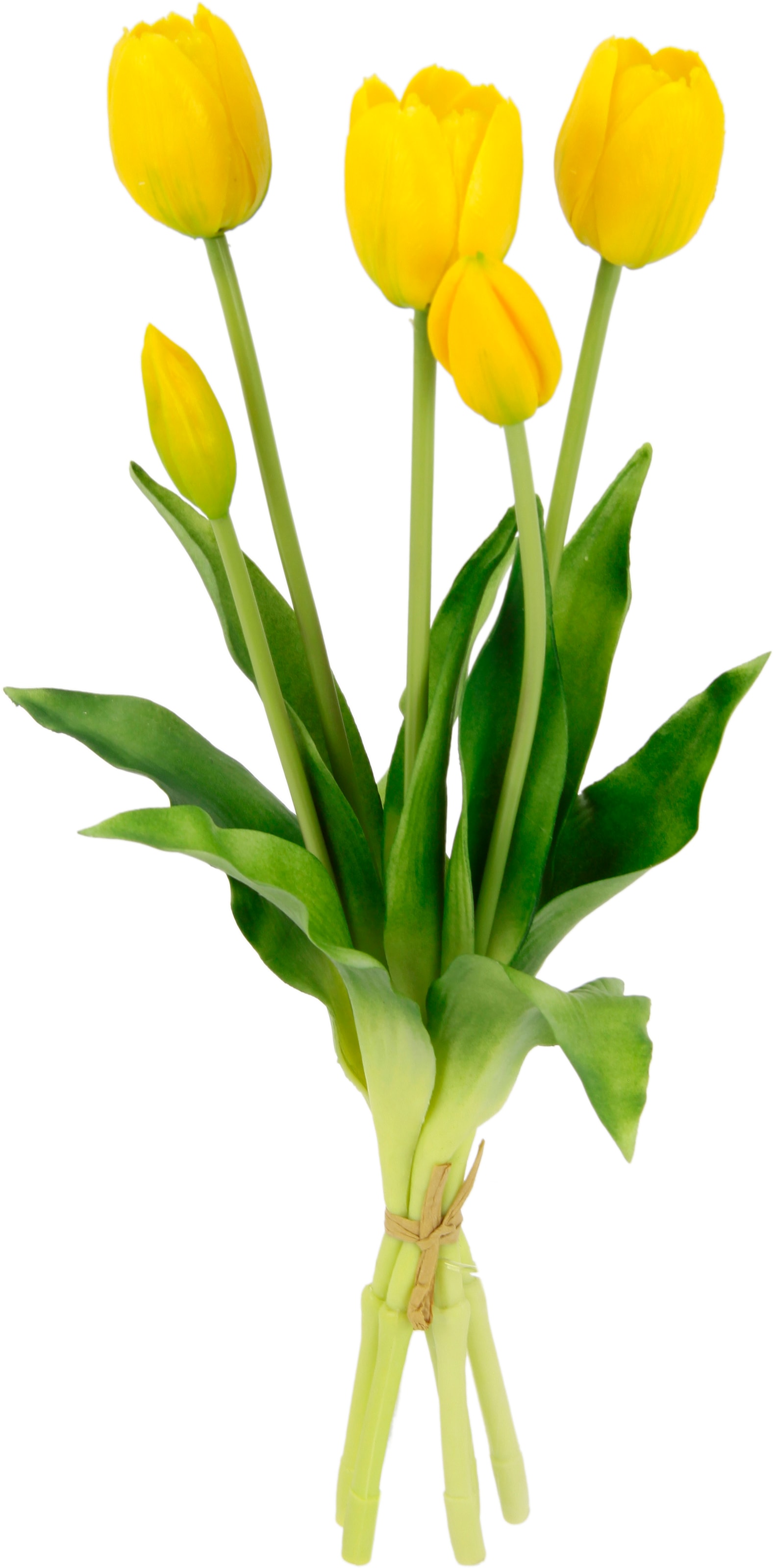 I.GE.A. Kunstblume »Tulpen«, Real-Touch Tulpenbund künstlich Blüten Tulpenstrauß