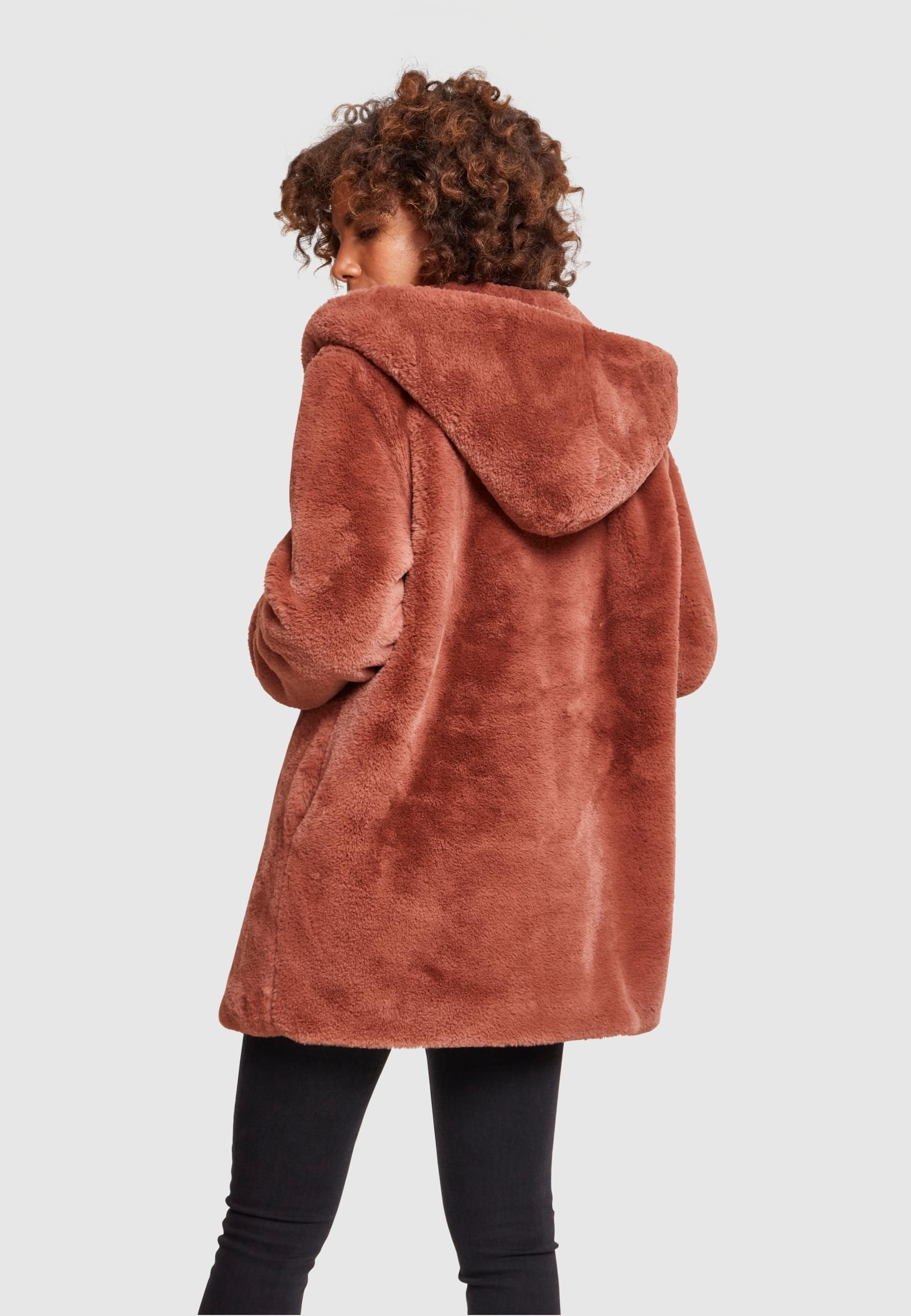 URBAN CLASSICS Parka »Urban Classics Damen Ladies Hooded Teddy Coat« 1 Stk. tlg. ohne Kapuze