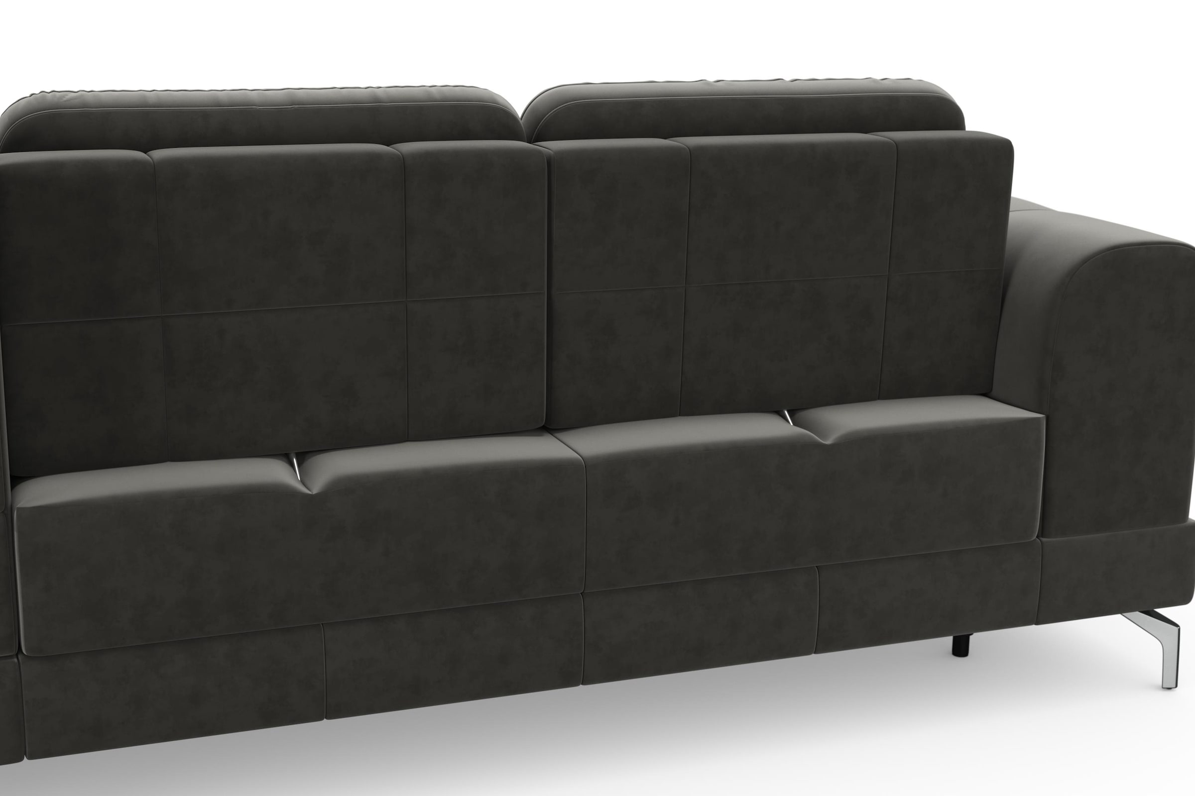 sit&more Ecksofa »Bendigo L-Form«, inklusive Sitztiefenverstellung, Bodenfreiheit 12 cm, in 2 Fußfarben