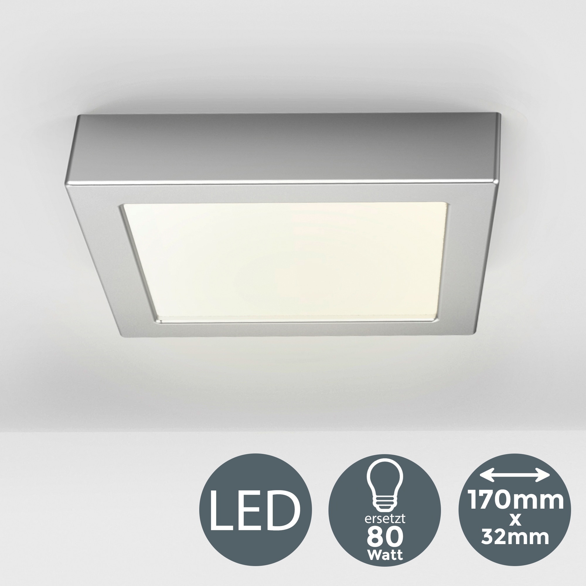 B.K.Licht LED Aufbaustrahler »Garnet«, 1 flammig-flammig, LED  Unterbauleuchte Panel 12W Aufbauleuchte Lampe Aufputzspot auf Raten  bestellen