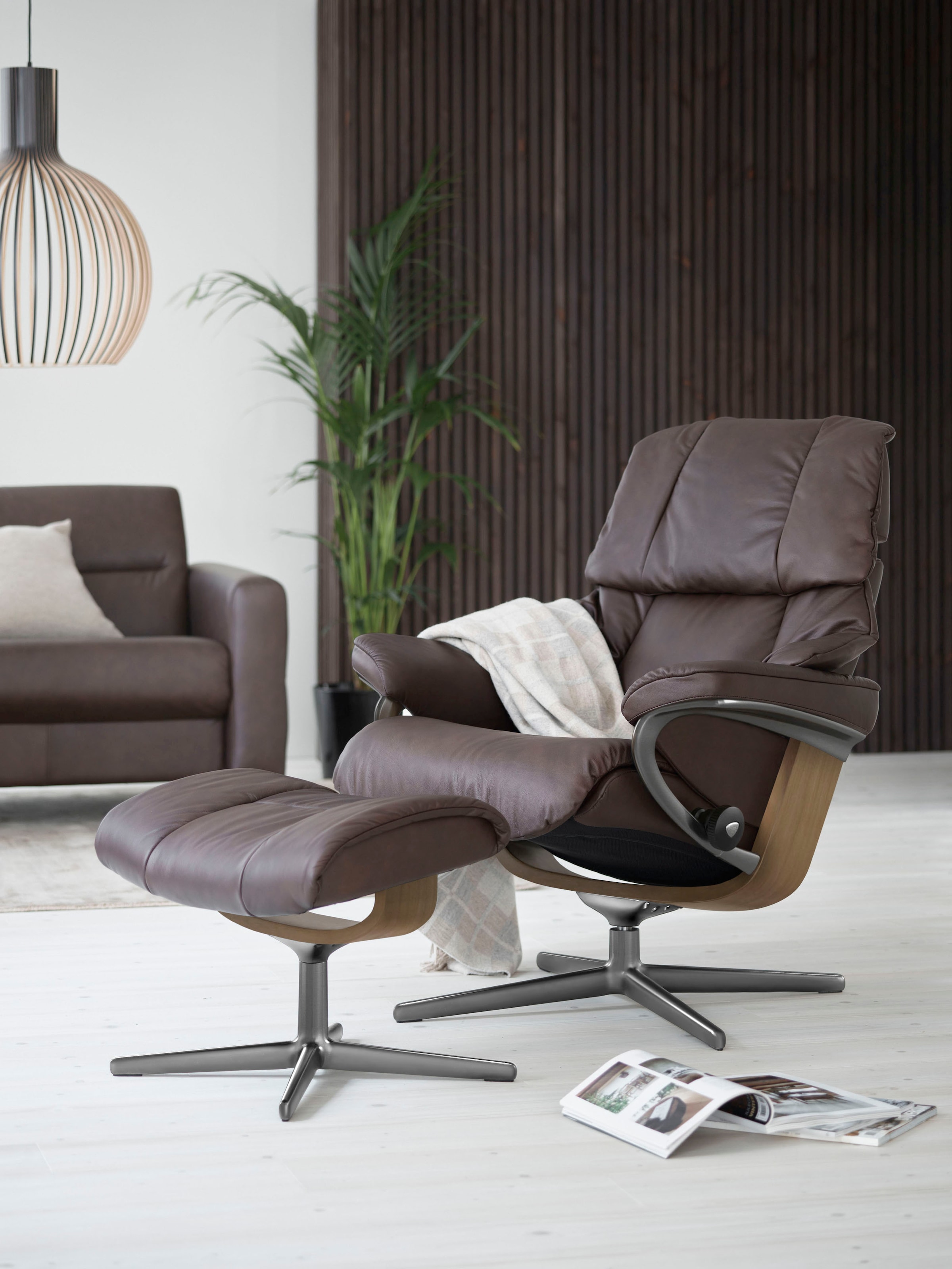 Stressless® Relaxsessel »Reno«, (Set, Relaxsessel mit Hocker), mit Hocker, günstig online kaufen
