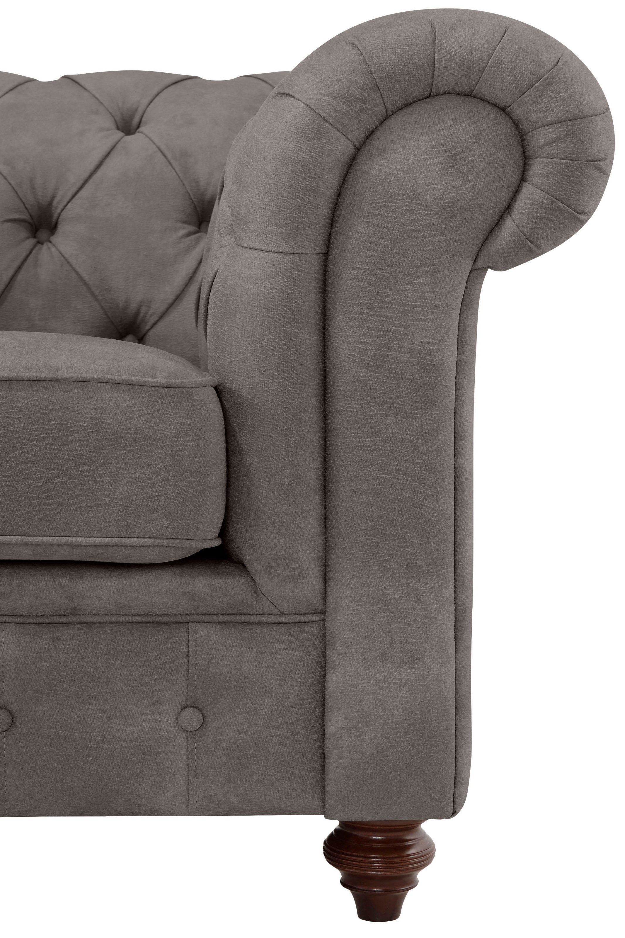 Home affaire Chesterfield-Sofa »Chesterfield Ecksofa, auch in Leder L-Form«, hochwertige Knopfheftung, langer Schenkel links oder rechts wählbar