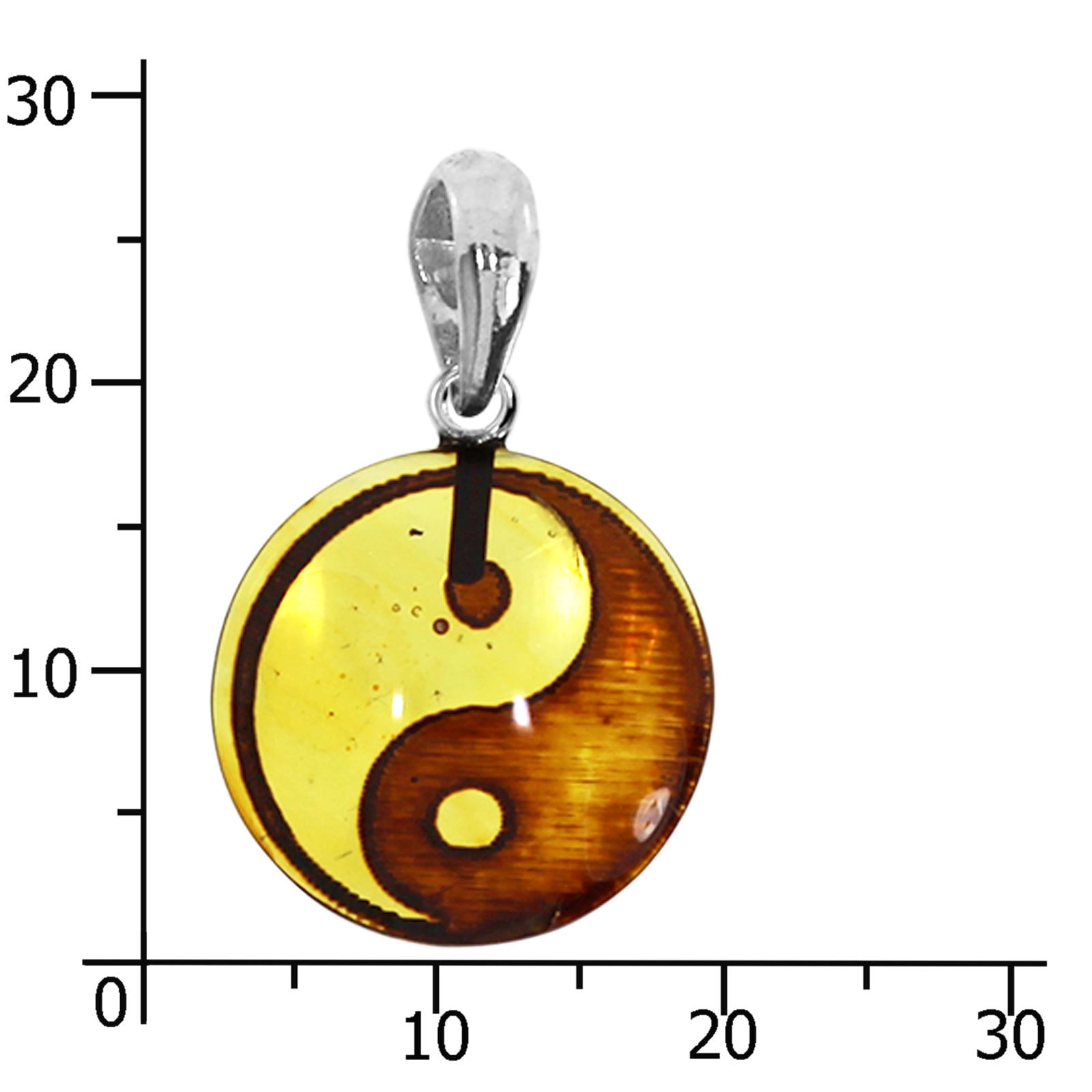 OSTSEE-SCHMUCK Kettenanhänger »Ostsee-Schmuck Anhänger Yin-Yang Anhänger Yin-Yang« 1 Stk. tlg.