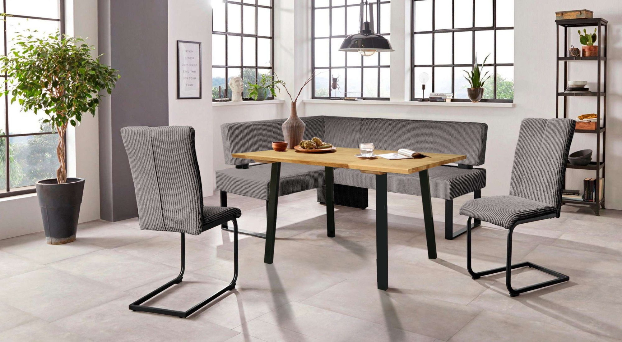 Home affaire Freischwinger »Oliver«, (Set), 2 St., Cord, Stuhl belastbar bi günstig online kaufen