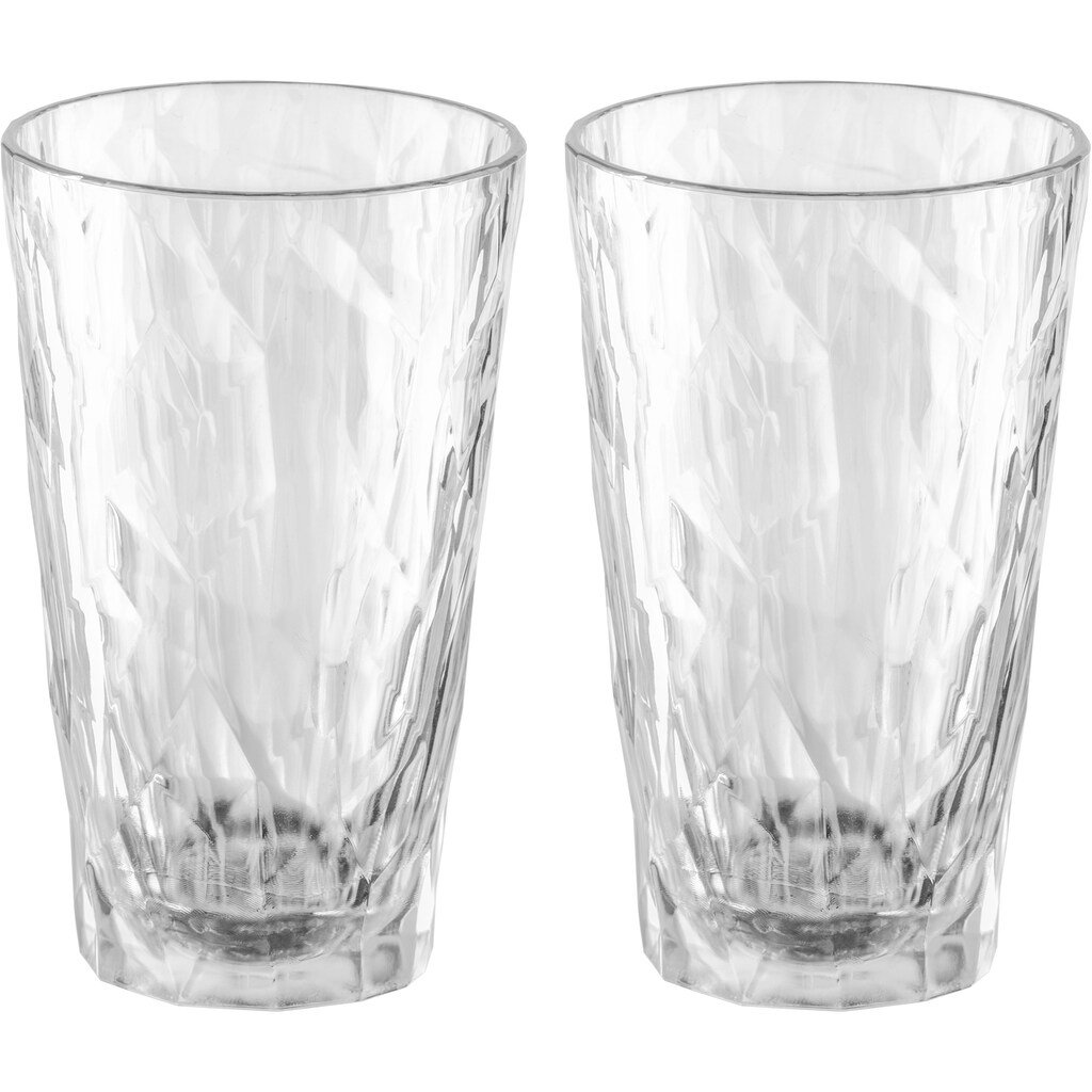 KOZIOL Longdrinkglas »CLUB No. 6«, (Set, 2 tlg., 2er Set)