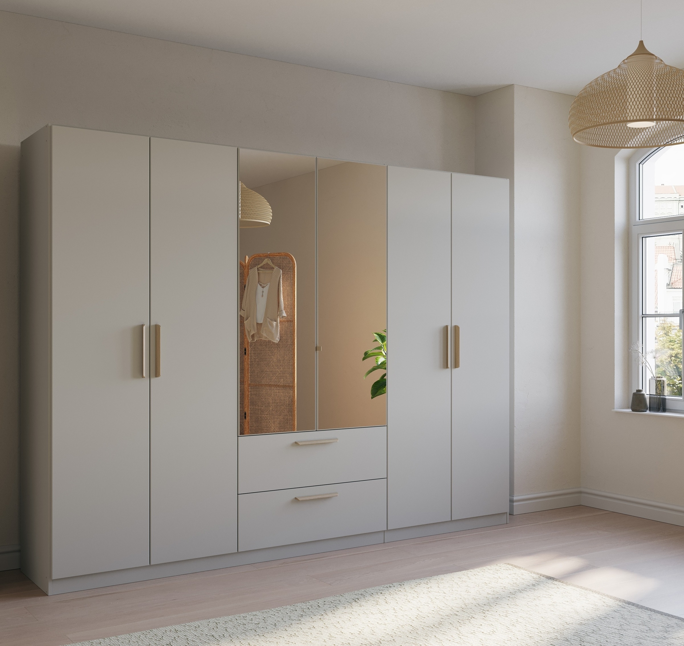 rauch Kleiderschrank »Skandi by Quadra Spin Schlafzimmerschrank«, im Landha günstig online kaufen