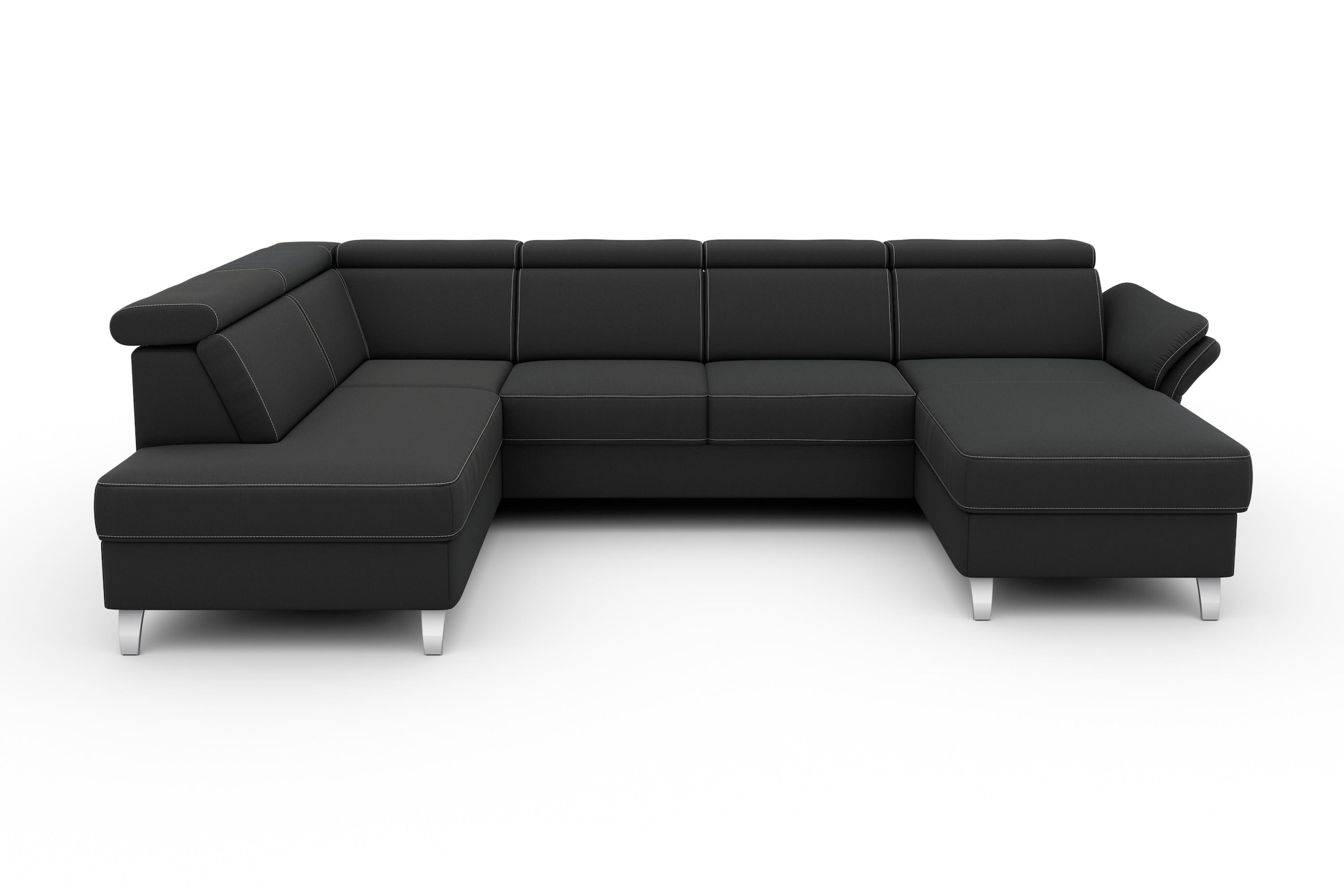 sit&more Wohnlandschaft "Vincenzo U-Form", inklusive Kopfteilverstellung, w günstig online kaufen