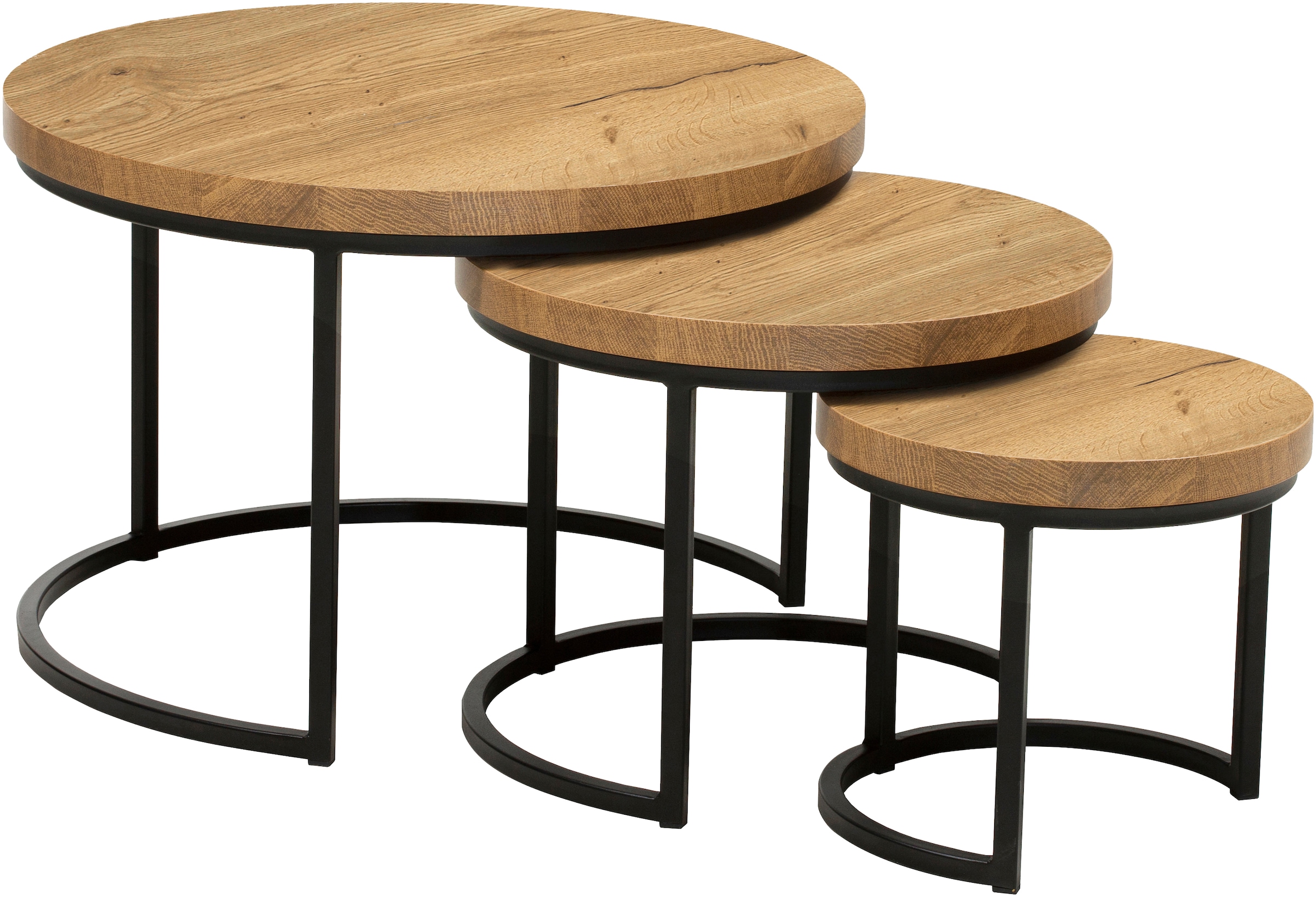 OMG Design Couchtisch »Hugo« 3 Stk. tlg. im 3er Set, variabel stellbar günstig online kaufen