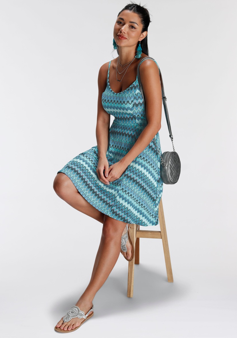 Laura Scott Jerseykleid, mit weit NEUE - KOLLEKTION Saum online schwingendem kaufen