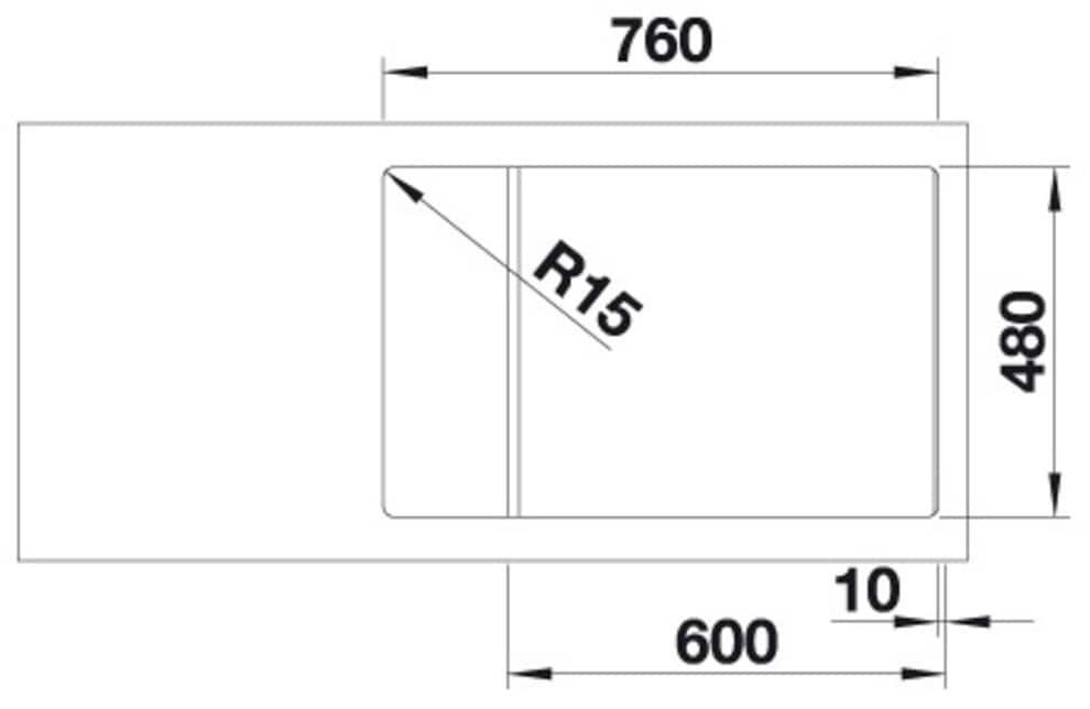 Blanco Granitspüle »ZIA XL 6 S Compact« 1 Stk. tlg. erhältlich in mehreren Farben