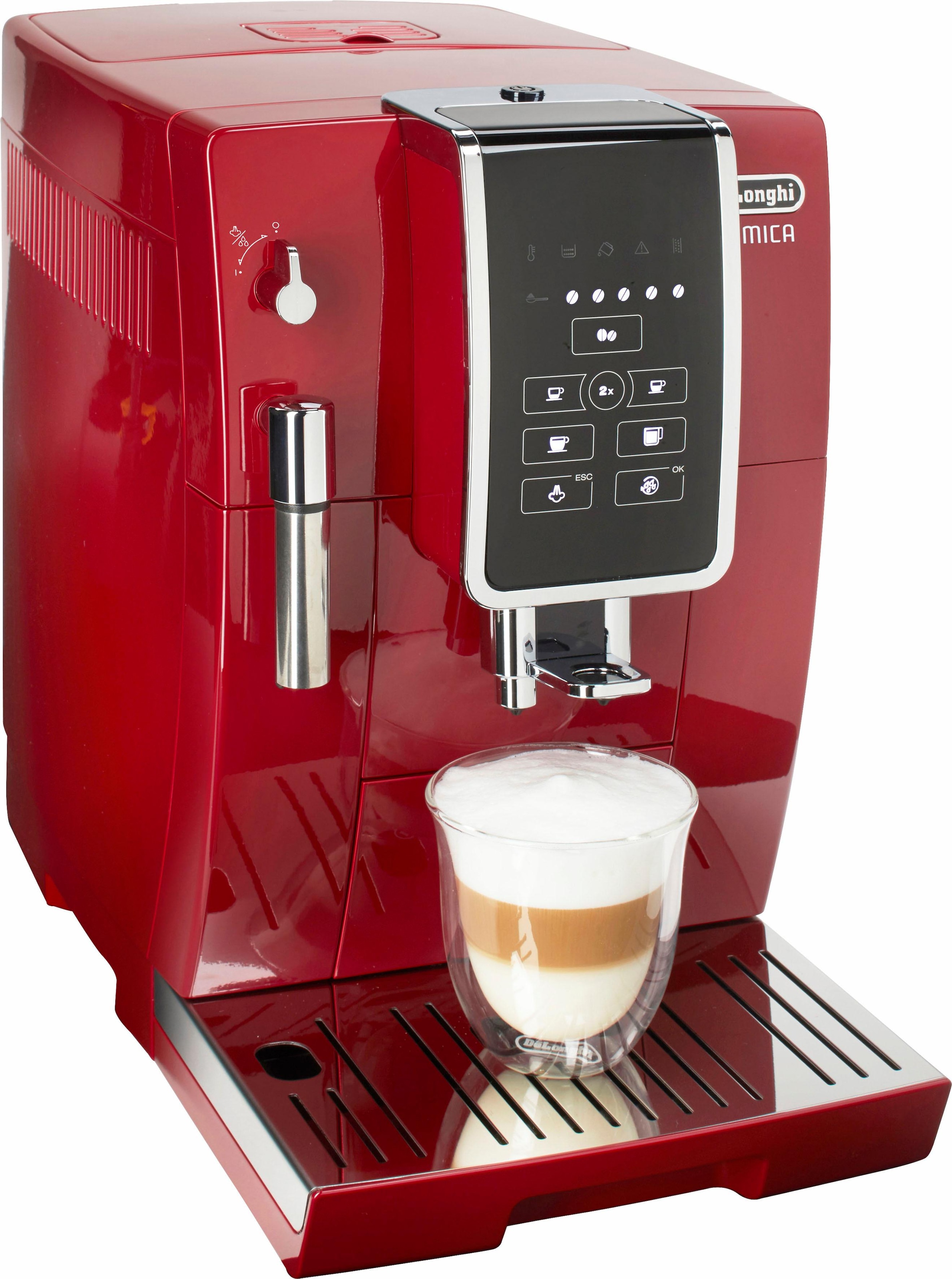 De'Longhi Kaffeevollautomat »Dinamica ECAM 358.15.B«, Sensor-Bedienfeld mit beleuchteten Direktwahltasten