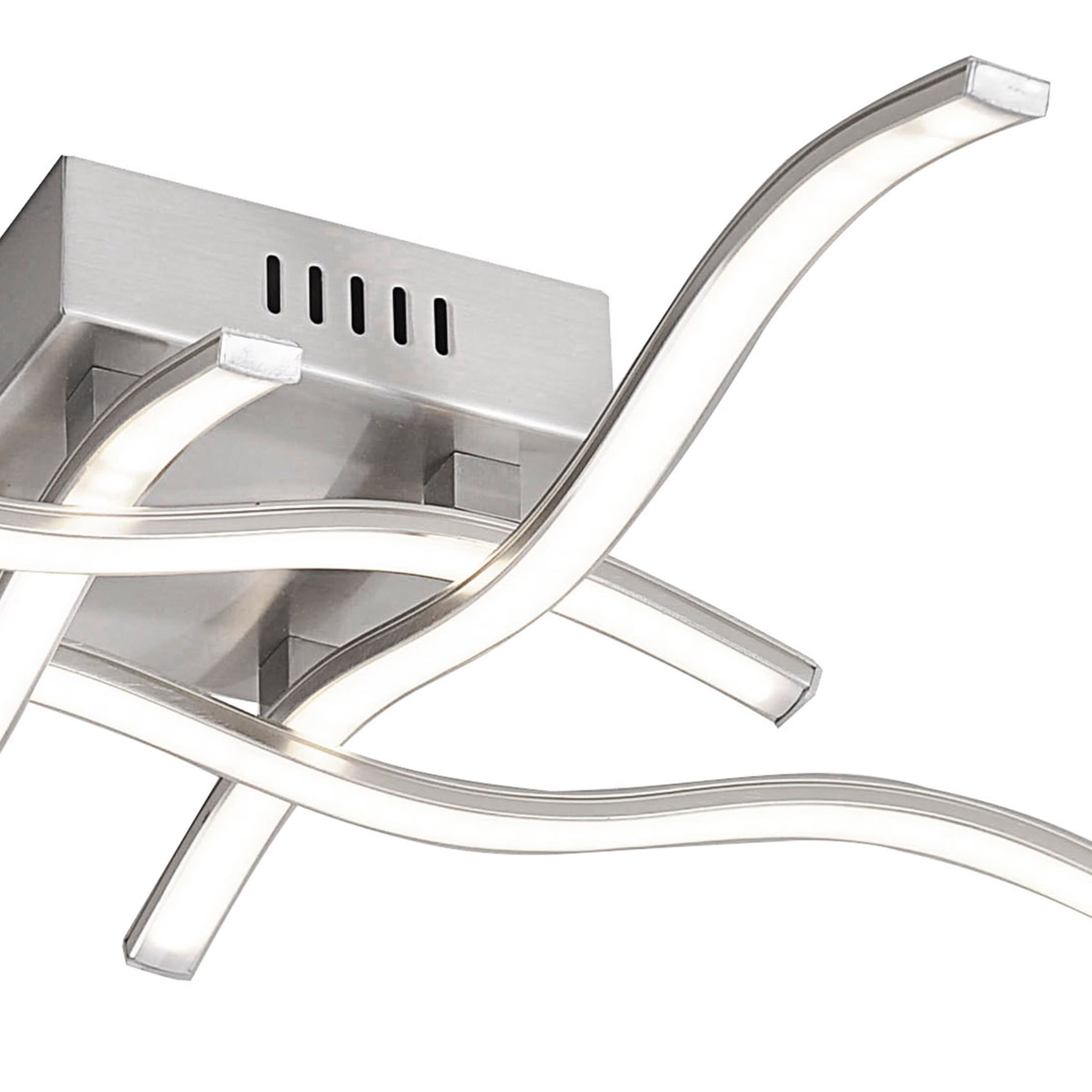 JUST LIGHT Deckenleuchte »WAVE«, 4 flammig, Leuchtmittel LED-Board   LED fe günstig online kaufen