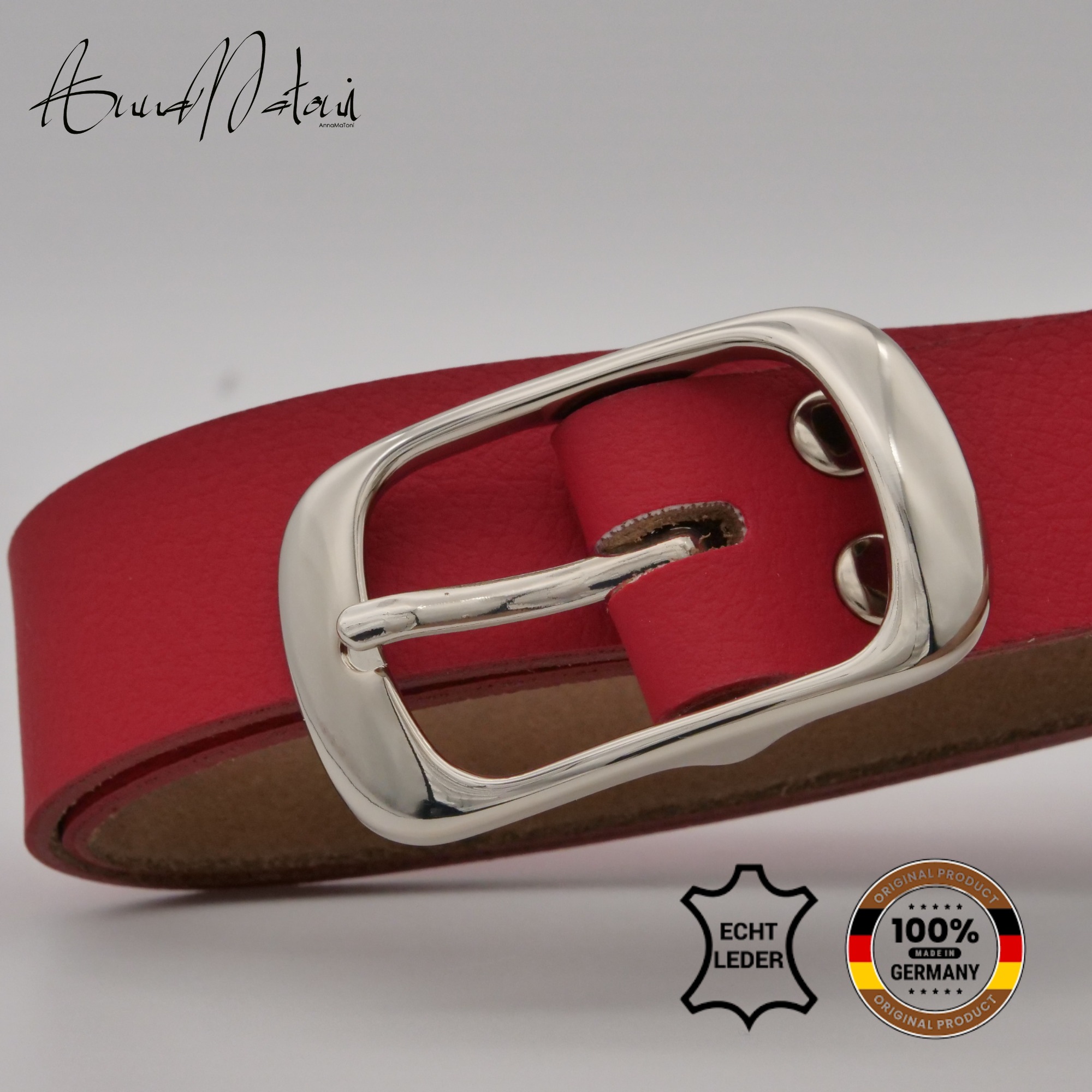 AnnaMatoni Ledergürtel »AnnaMatoni Damen Ledergürtel in hochwertigem Veganem Nappa 3cm«