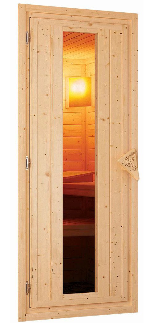 Karibu Sauna »Siirin« Set,  Ofen 9 KW externe Strg easy