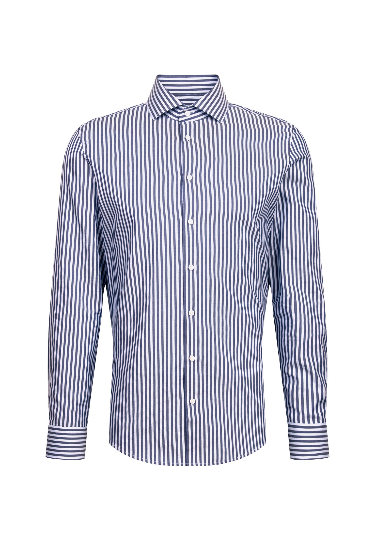 seidensticker Businesshemd »Schwarze Rose« Slim 1/1 Kentkragen Gestreift