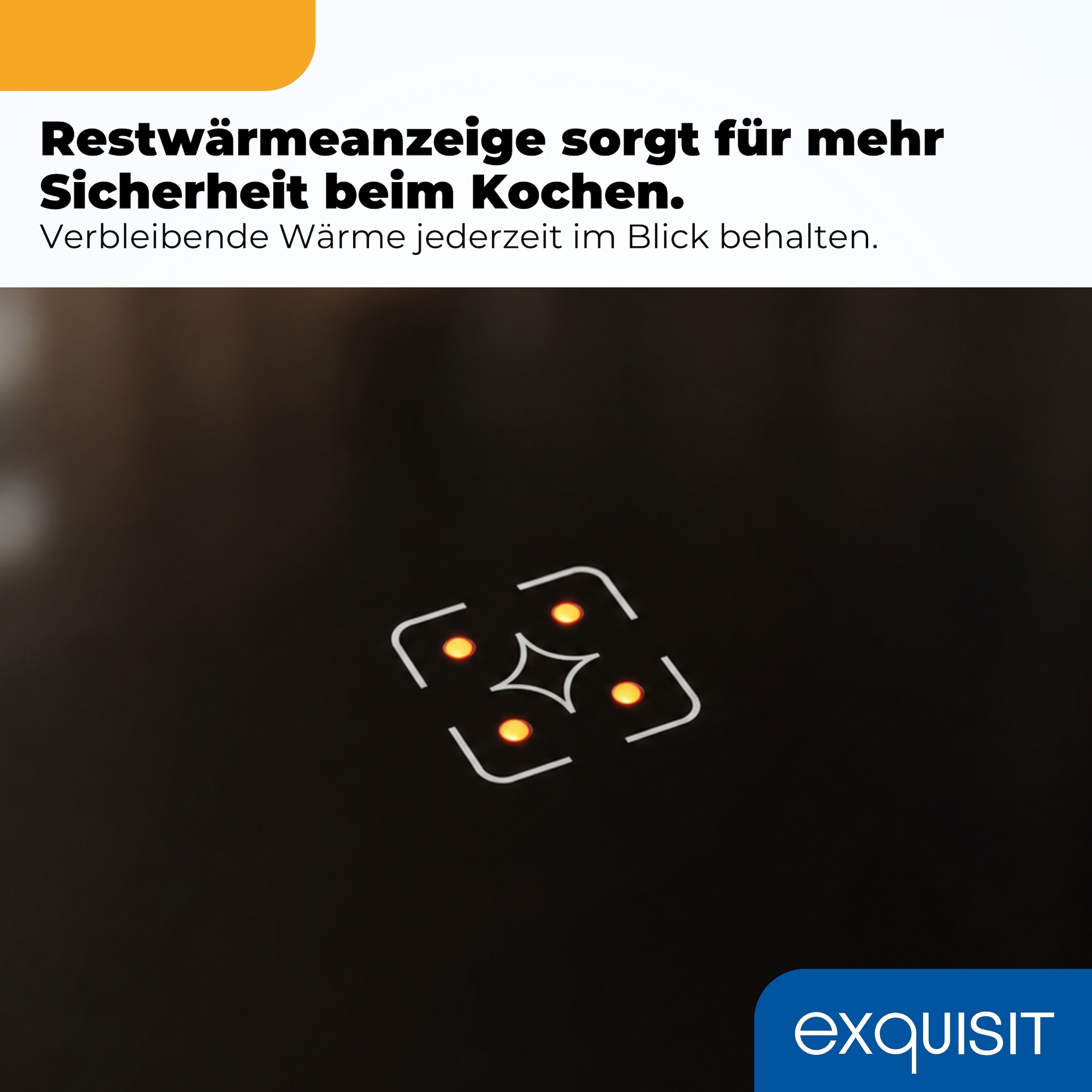 exquisit Backofen-Set »EHE346-120 Set mattschwarz« Backofen | Glaskeramikkochfeld, 2 Stk. tlg. Ober&Unterhitze mit 4-Zonen-Glaskeramikkochfeld – einfach & sicher!