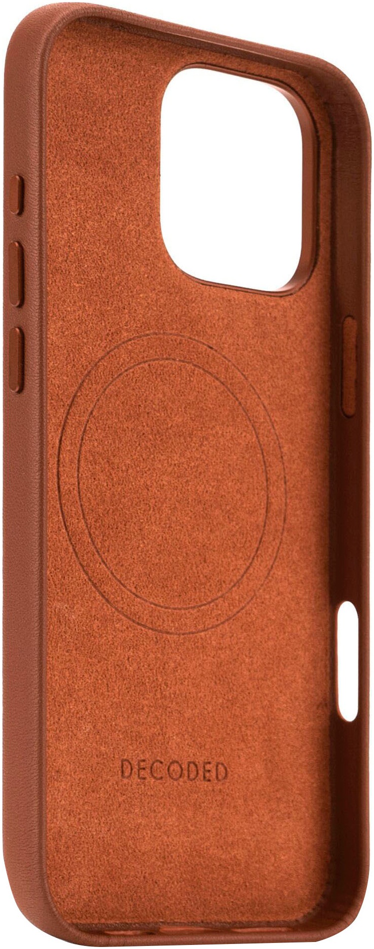 DECODED Smartphone-Hülle »Leather Backcover iPhone 16 Pro Max«, Smartphones