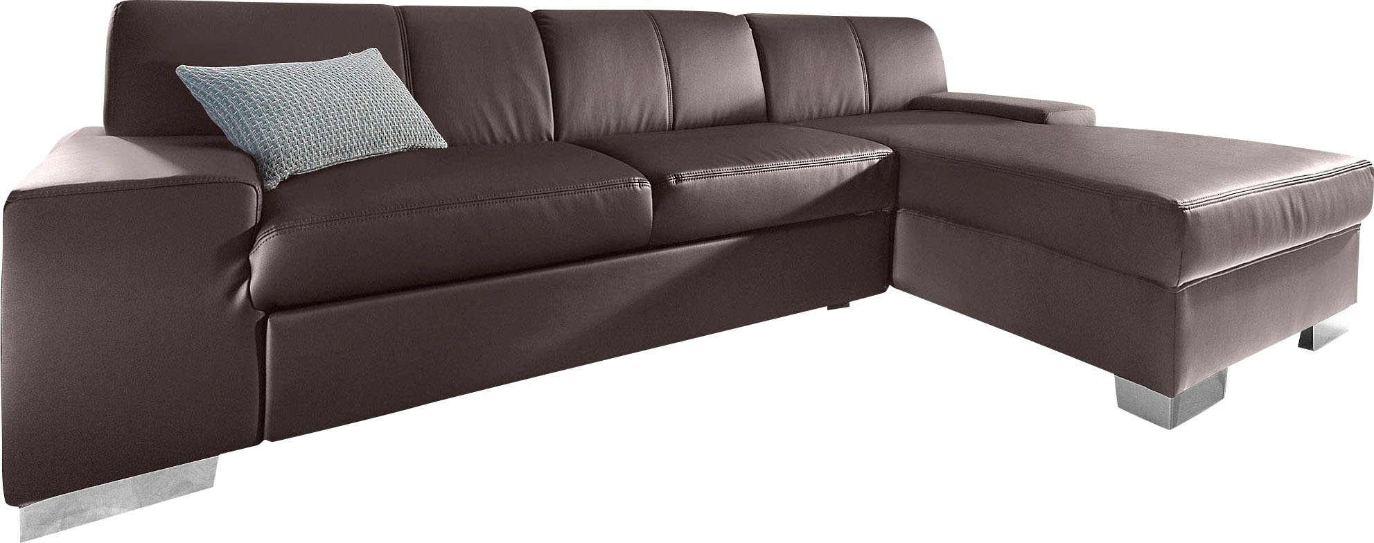 DOMO collection Ecksofa »Star, zeitlose Formensprache, elegante Optik, L-Form«, wahlweise mit Bettfunktion