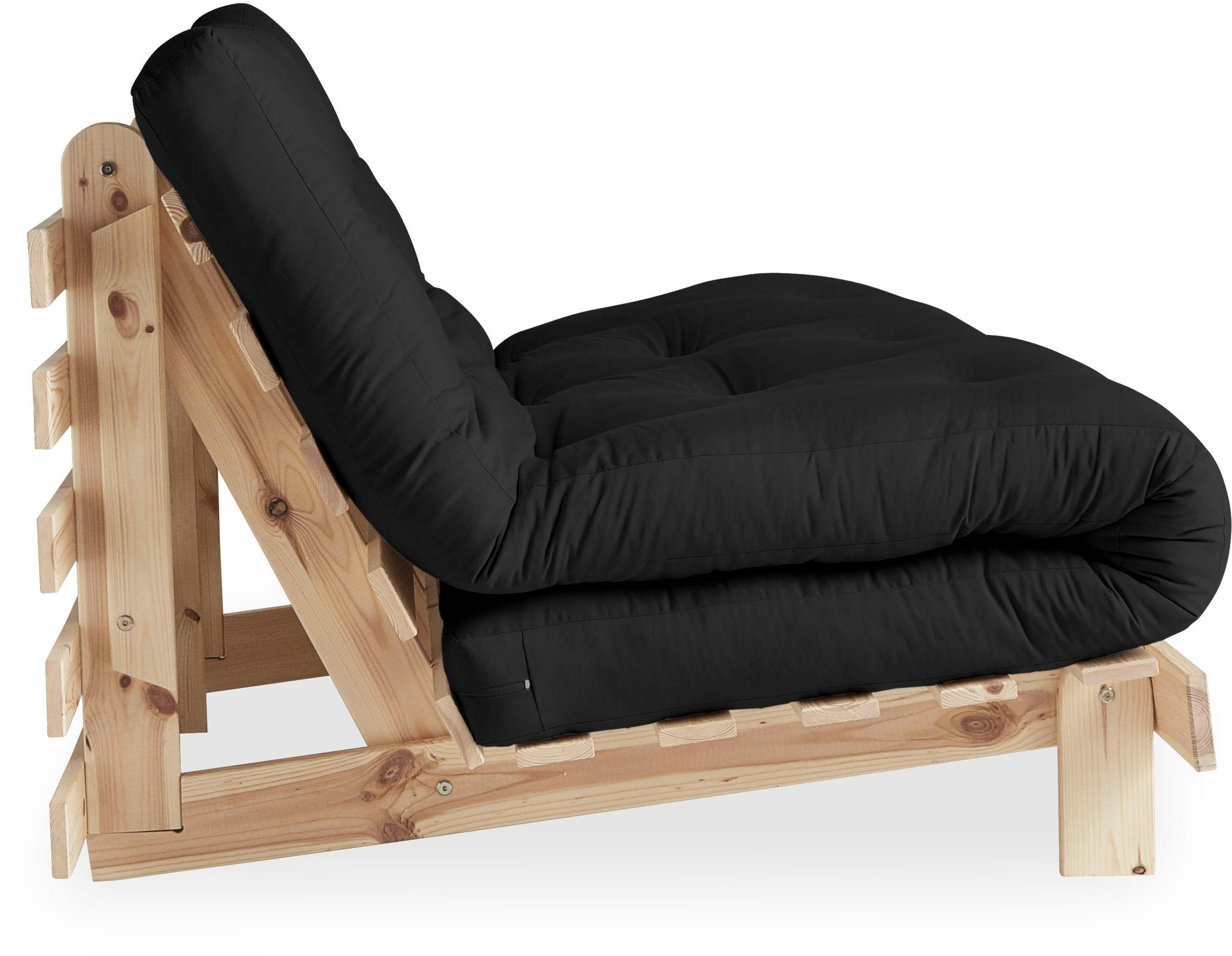 Karup Design Daybett »Roots Schlafsofa, Gästebett, Sofa inkl. Futonmatratze«, Liegefläche 90/140/160 x200 cm, FSC® zertifizierte Kiefer