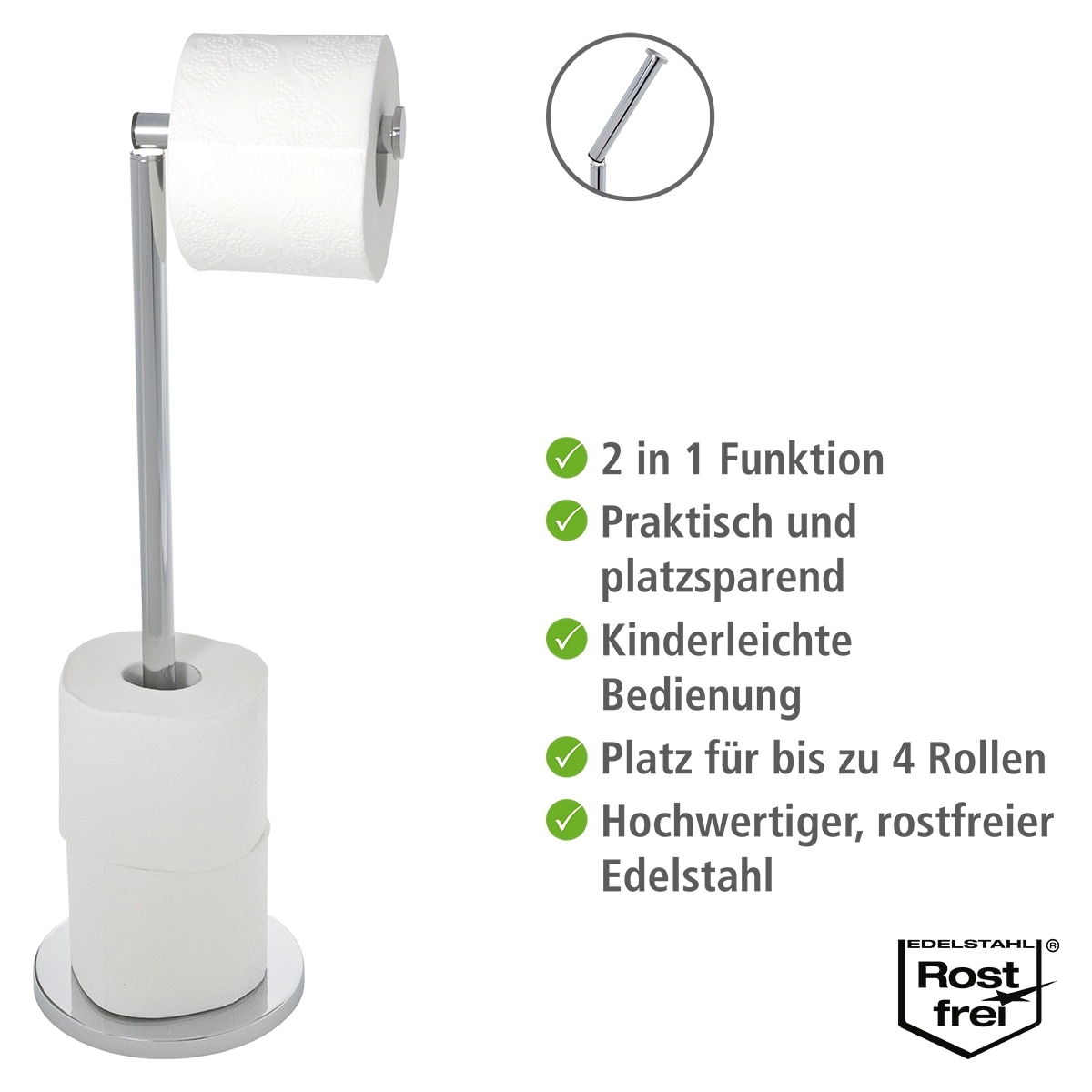 WENKO Toilettenpapierhalter, stehend