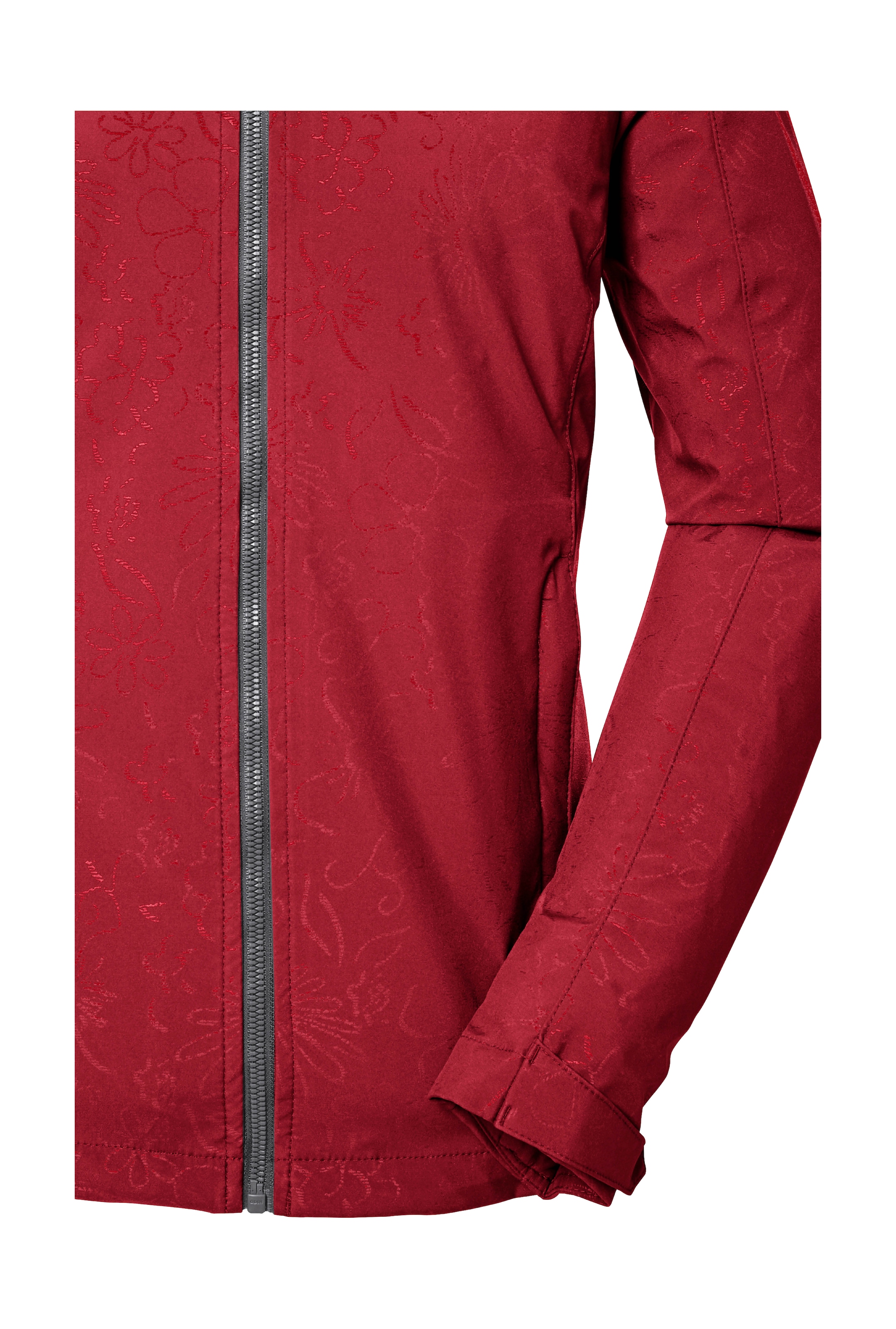 Killtec Softshelljacke »KOS 40 WMN SFTSHLL JCKT«, Wasserabweisende, atmungsaktive Damenjacke aus recyceltem Material