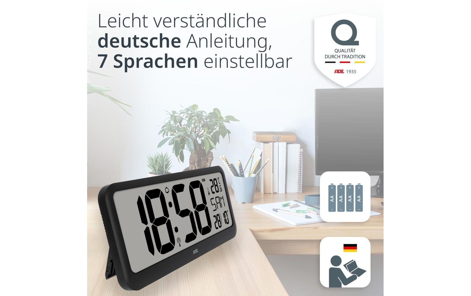 ADE Funkwecker »Schwarz«