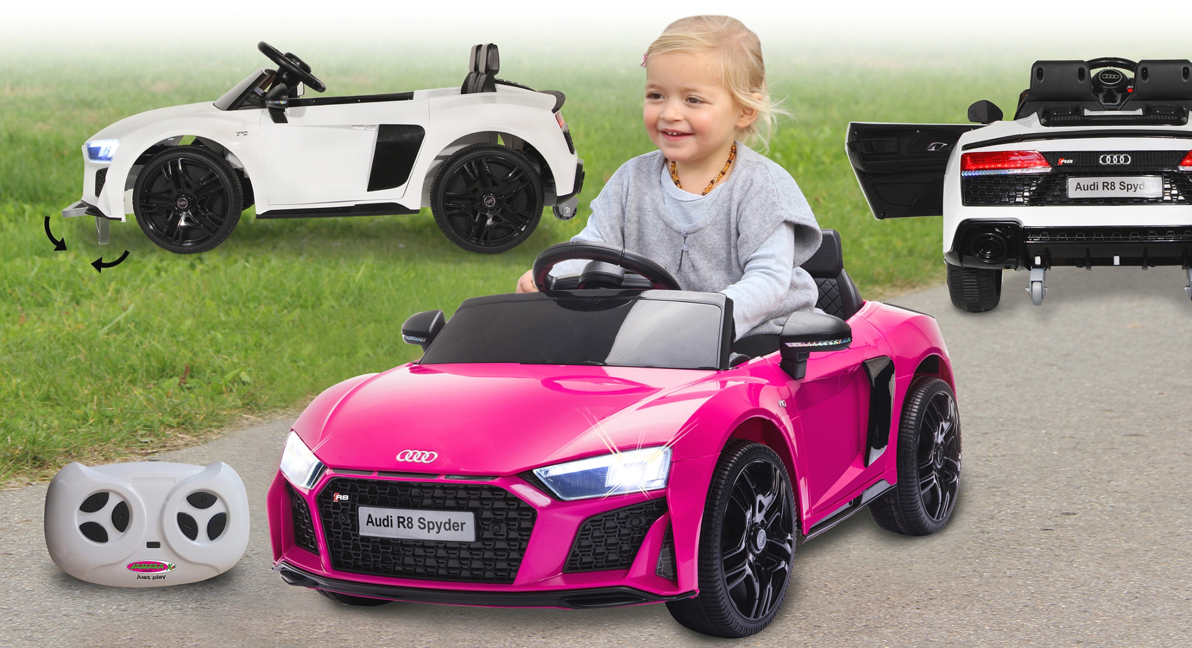 Jamara Elektro-Kinderauto »Ride-on Audi R8 Spyder V10 performance quattro«, ab 3 Jahren, bis 25 kg