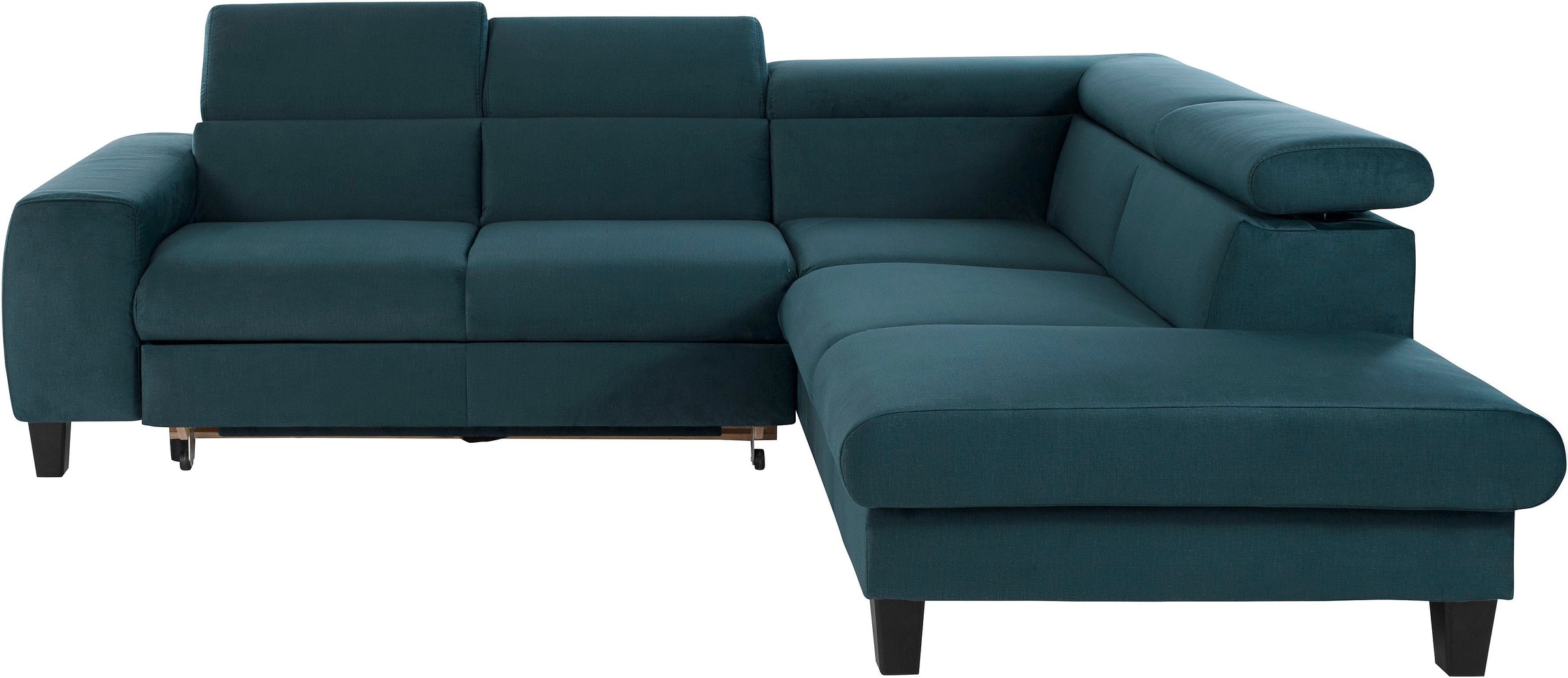 COTTA Polstergarnitur »Morven L-Form«, (Set), Set bestehend aus: Ecksofa mit Kopfteilverstellung & Hocker